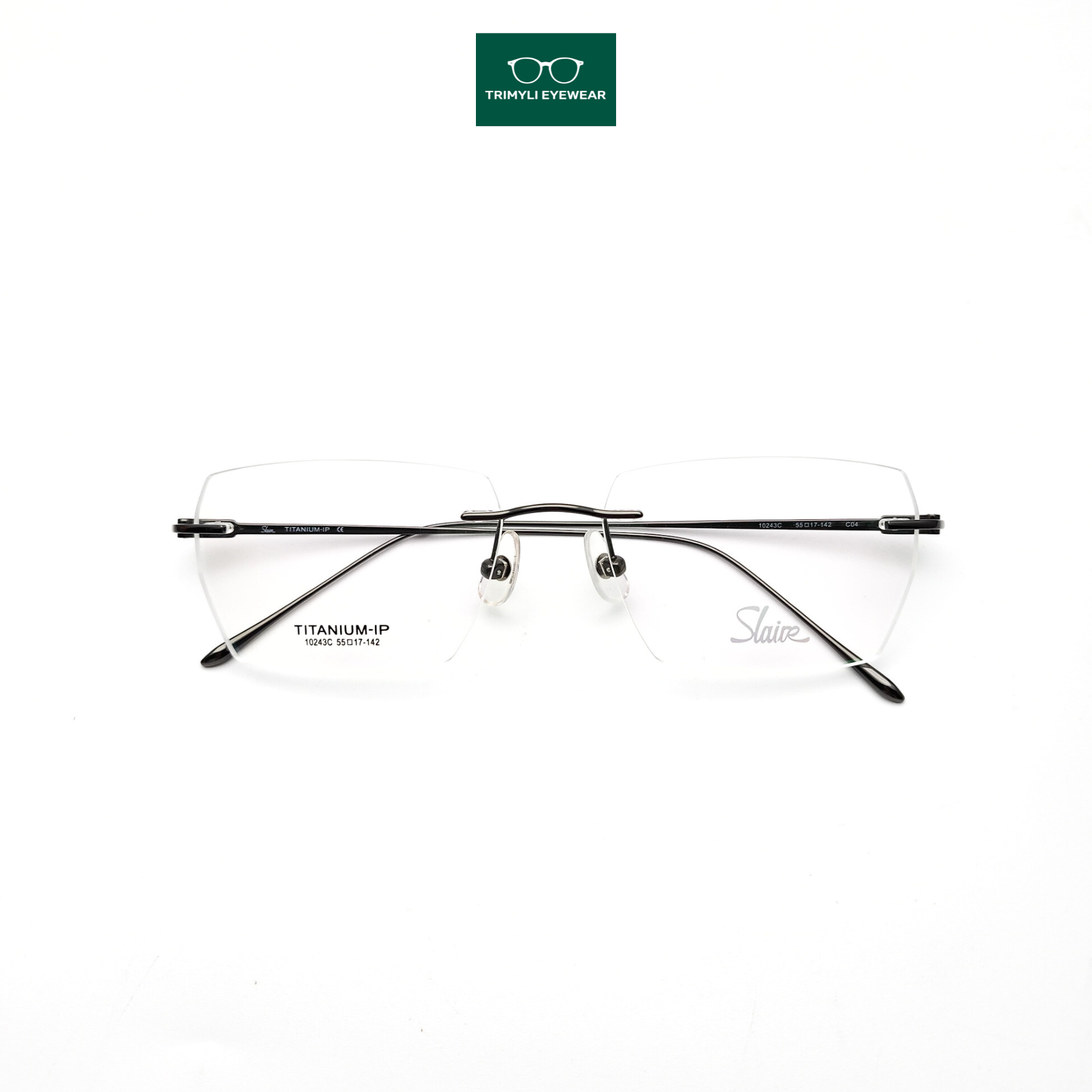 Gọng kính khoan không viền titanium 10243C Trimyli Eyewear
