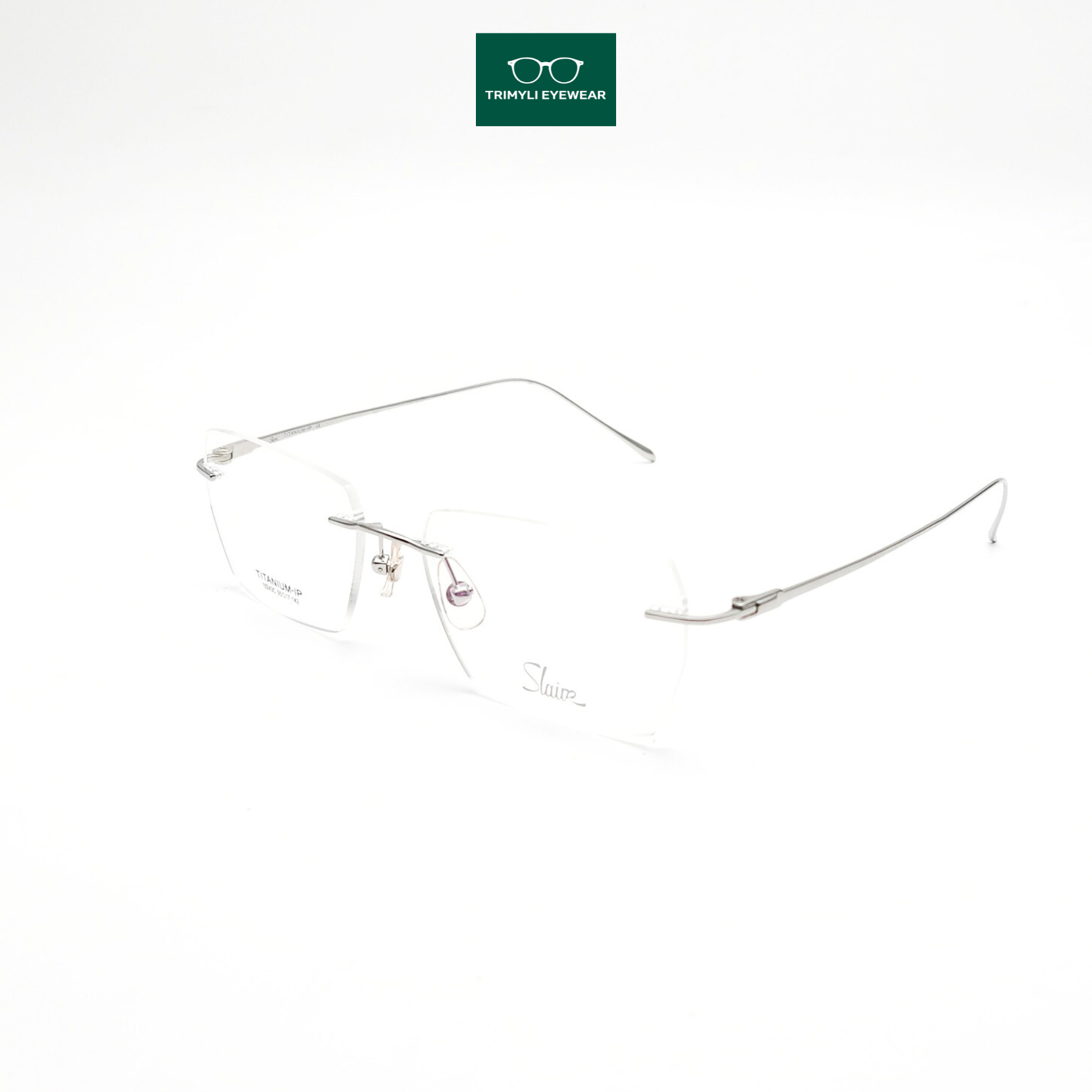 Gọng kính khoan không viền titanium 10243C Trimyli Eyewear