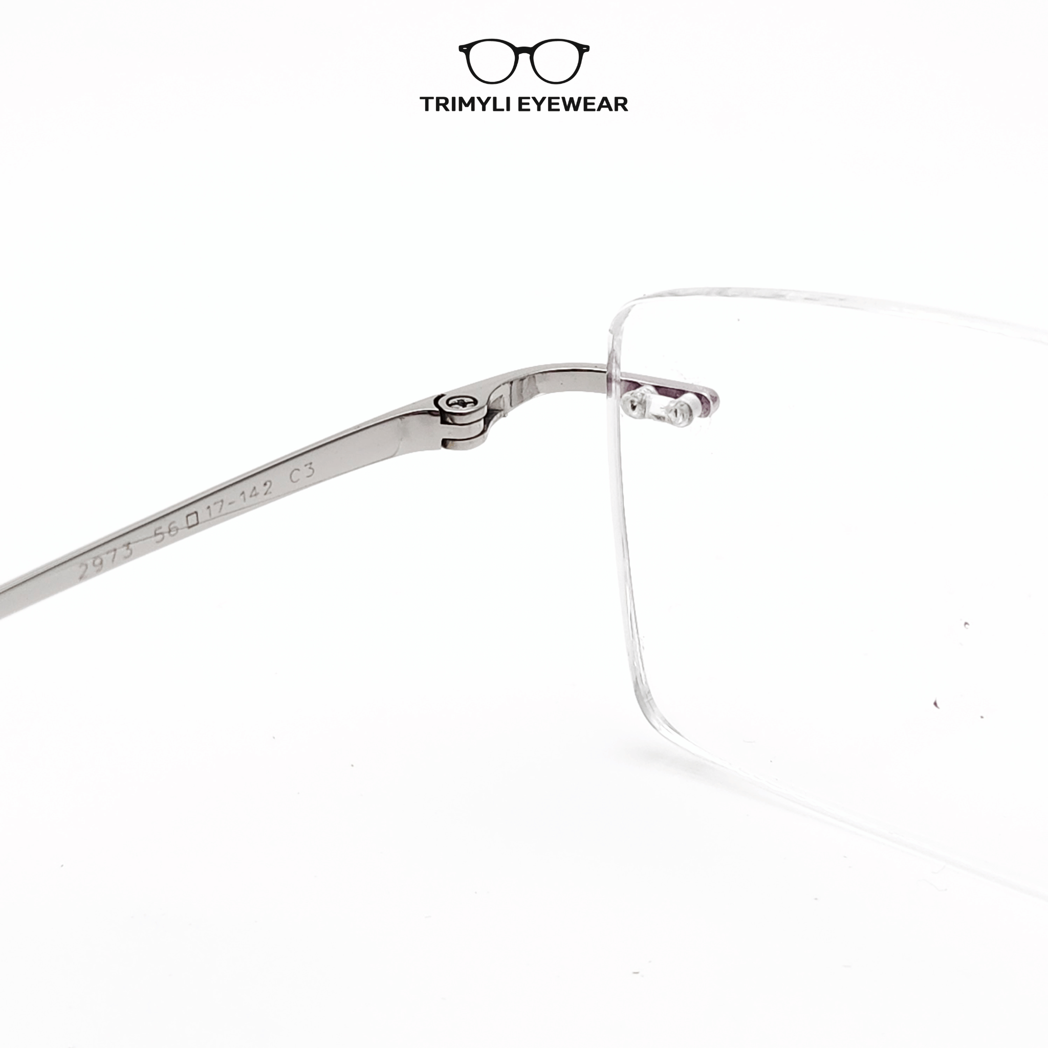 Gọng kính khoan không viền titanium 2973 Trimyli Eyewear