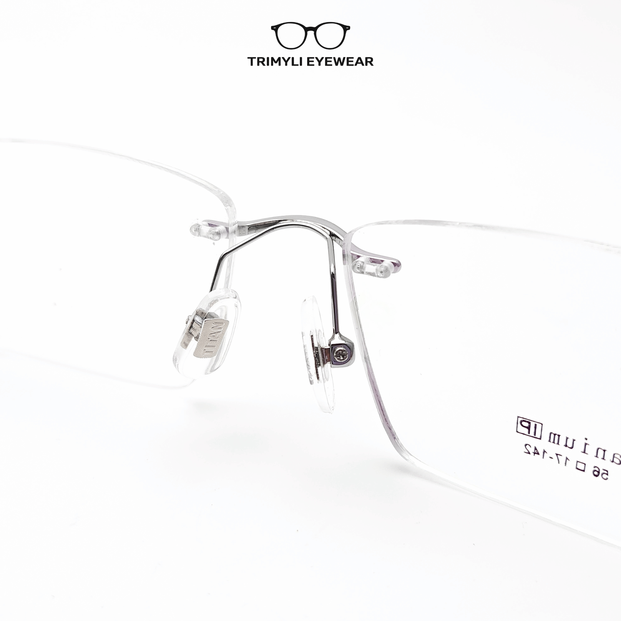 Gọng kính khoan không viền titanium 2973 Trimyli Eyewear