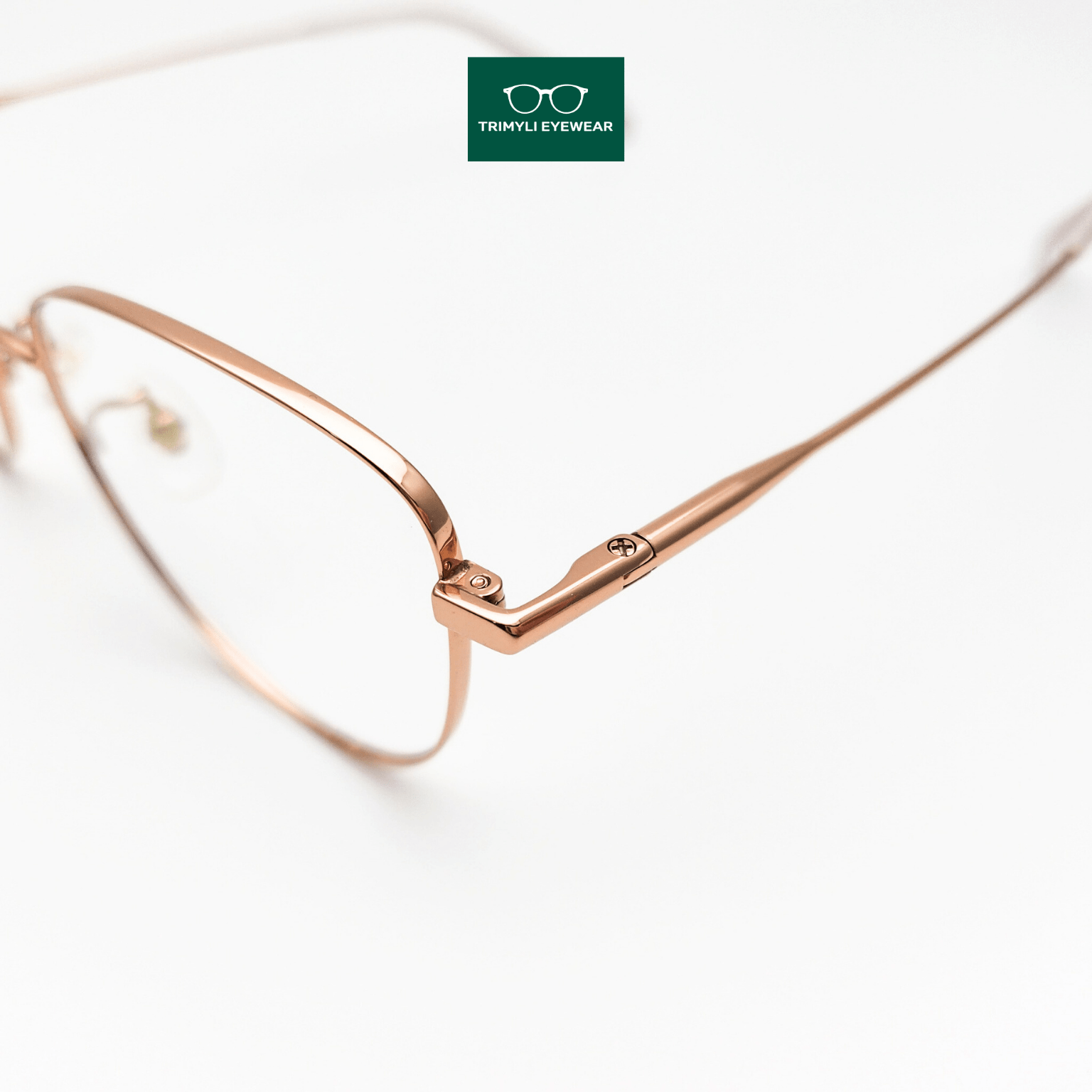 Gọng kính kim loại titanium mắt mèo thời trang Trimyli Eyewear 00257