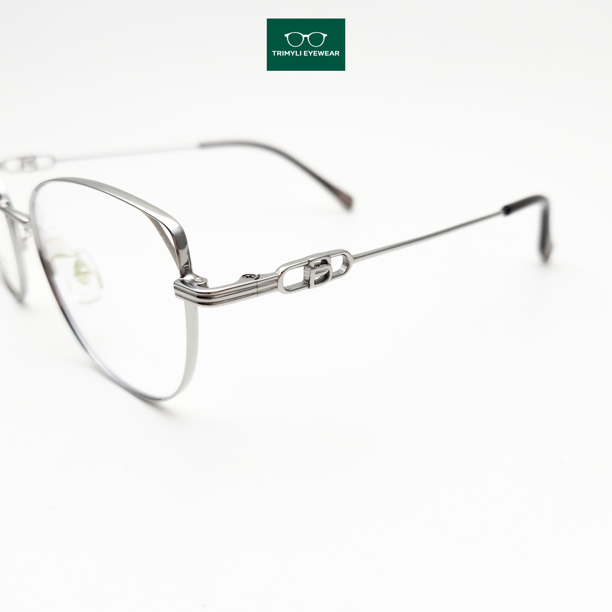 Gọng kính kim loại mắt mèo kim loại titan kính nữ Trimyli Eyewear 86155