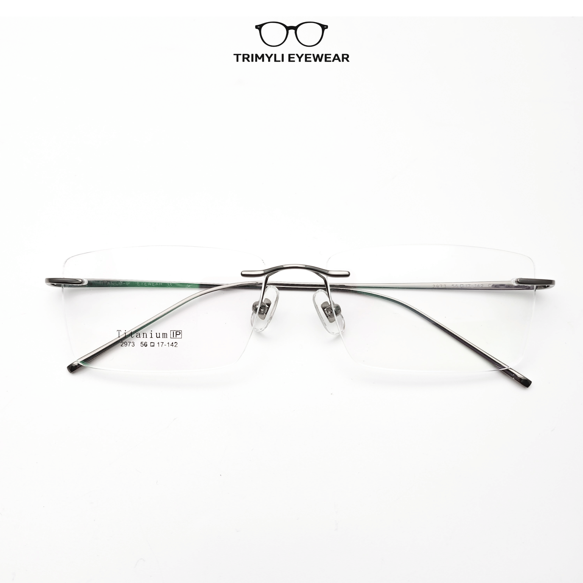 Gọng kính khoan không viền titanium 2973 Trimyli Eyewear