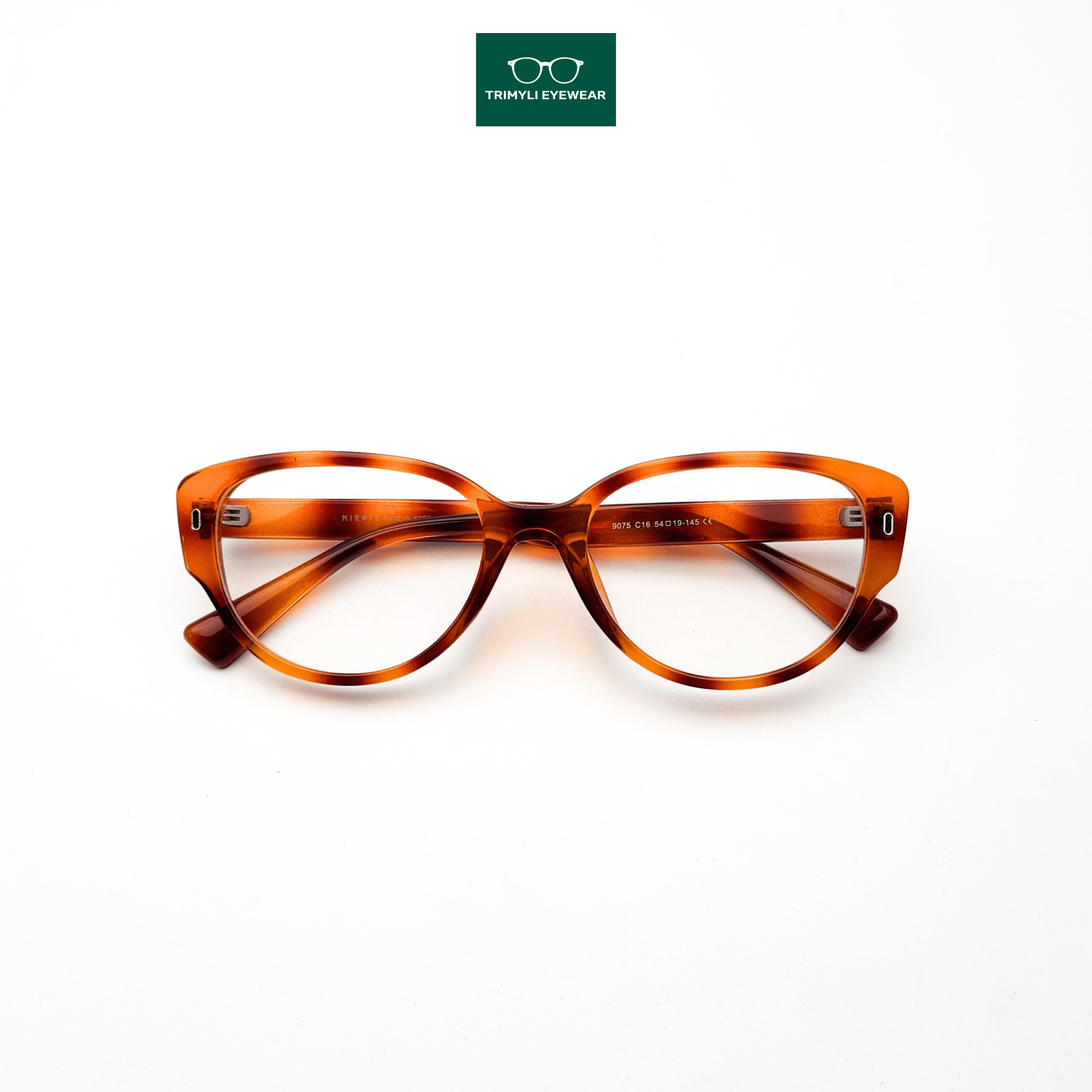 Gọng kính nhựa dẻo siêu nhẹ mắt mèo Trimyli Eyewear 9075