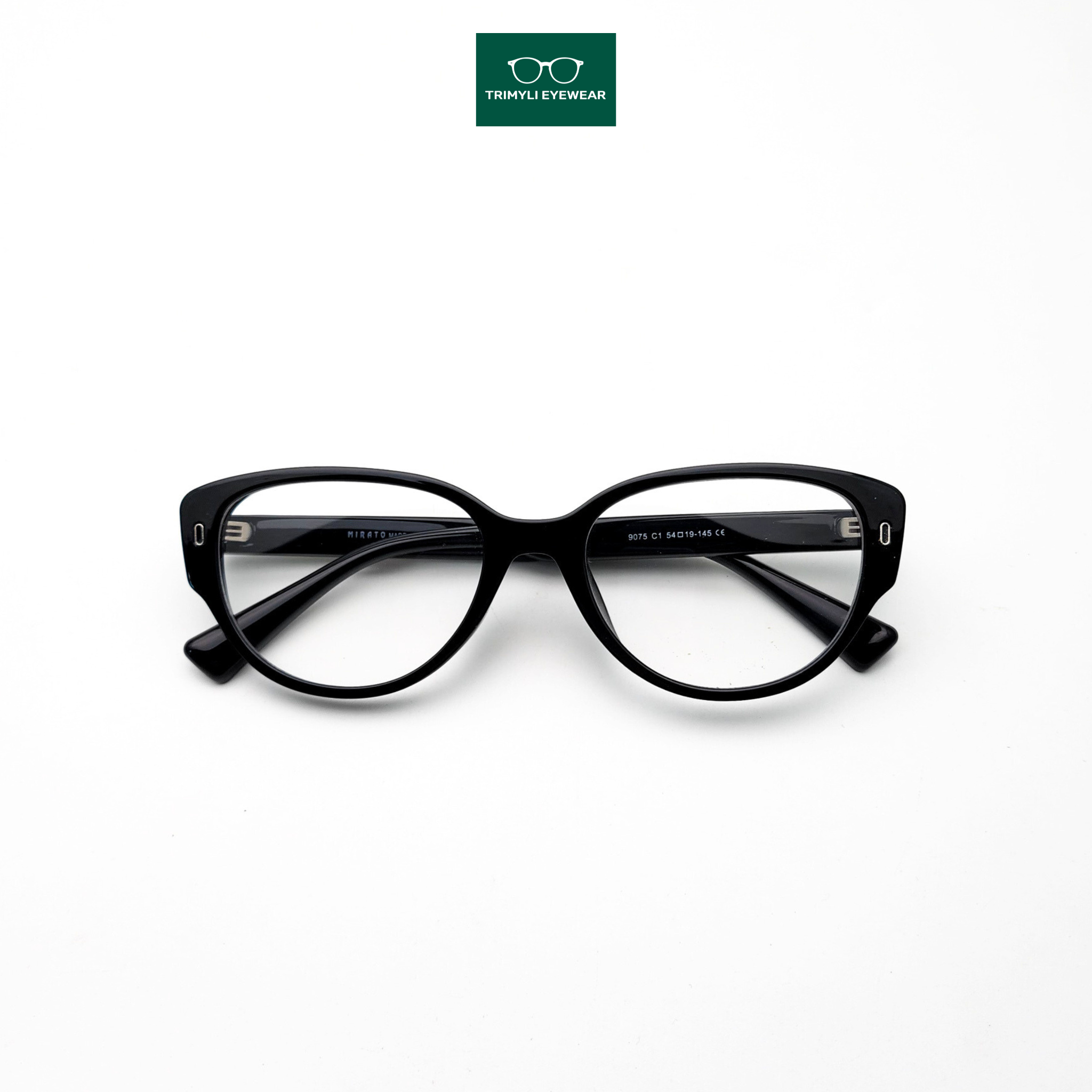 Gọng kính nhựa dẻo siêu nhẹ mắt mèo Trimyli Eyewear 9075