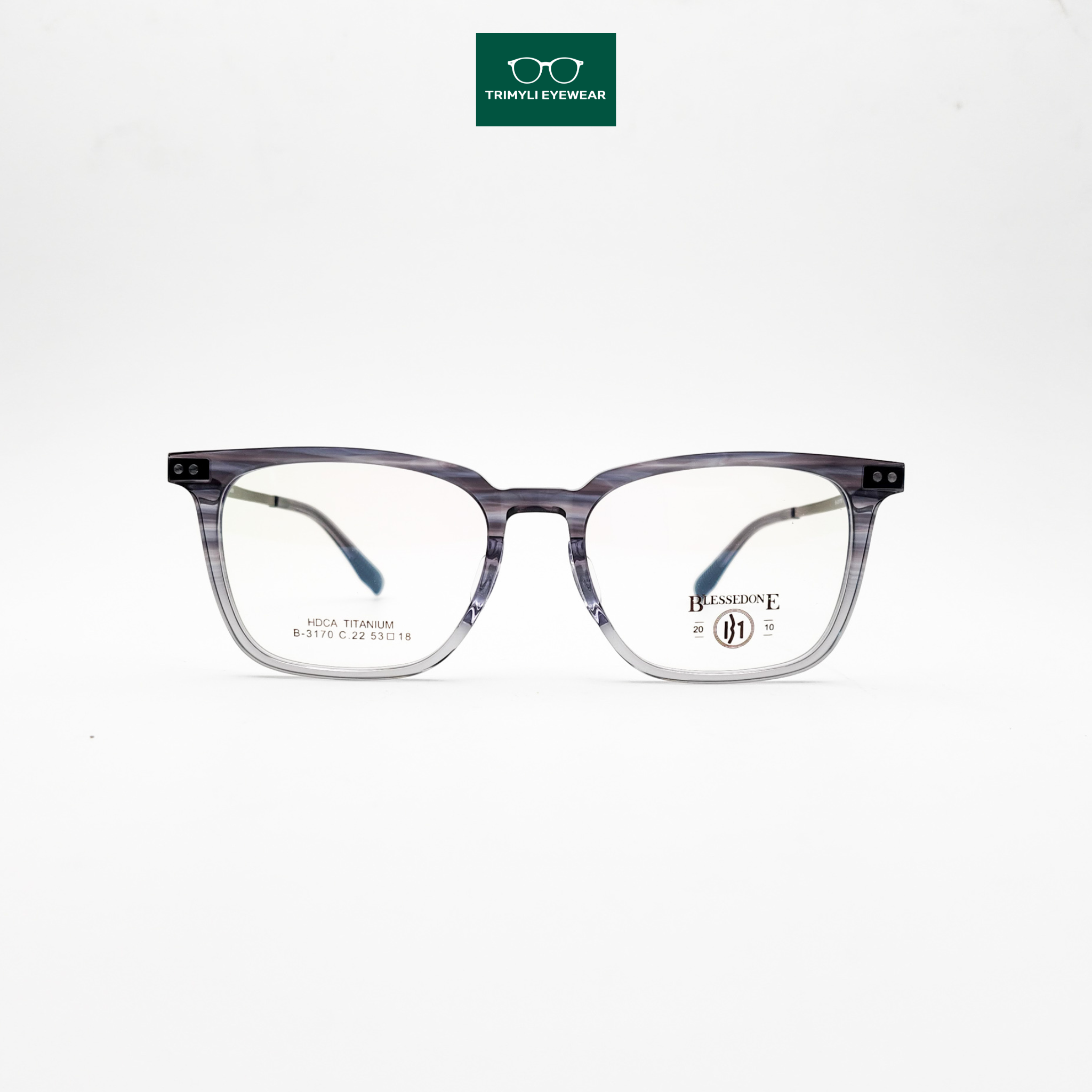 Gọng kính nhựa acetate cao cấp kính nam 3170 Trimyli Eyewear