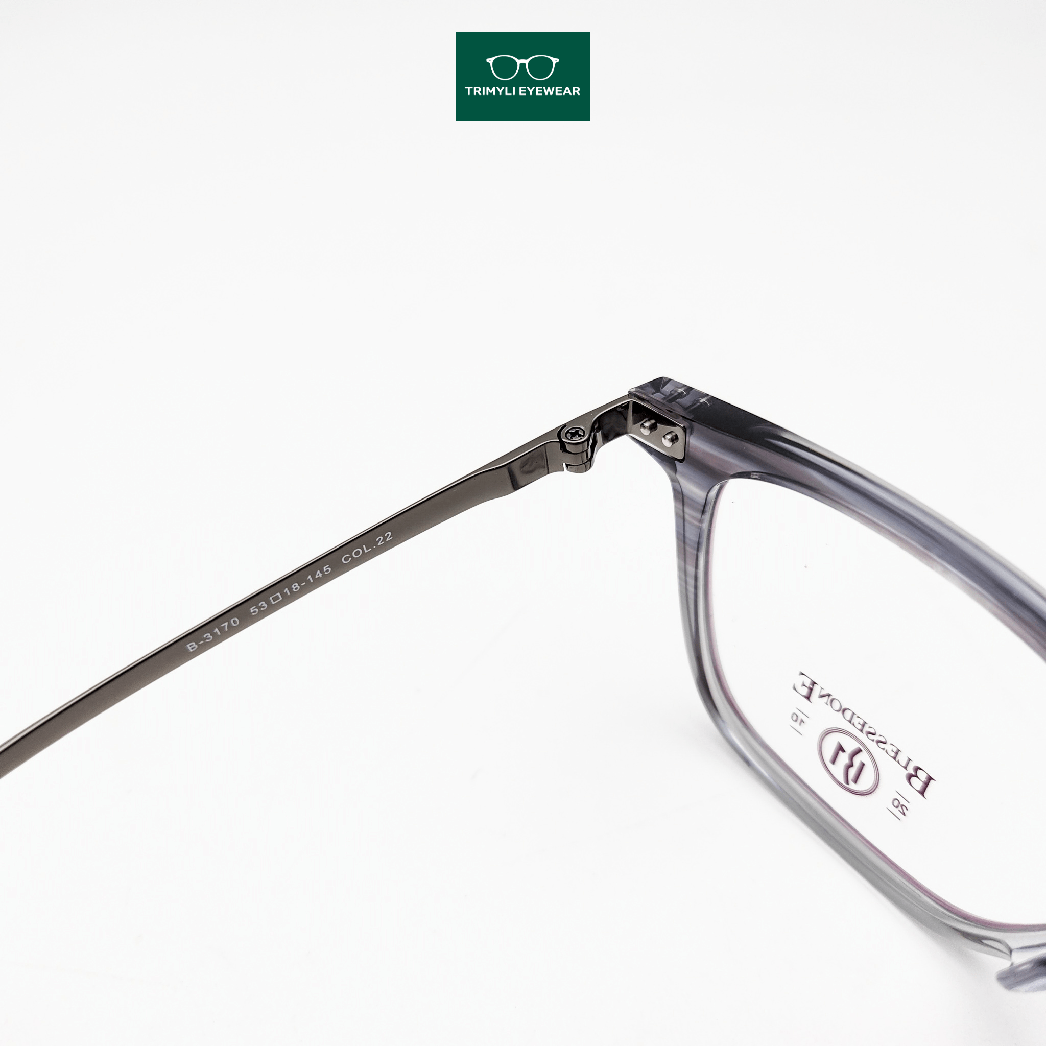 Gọng kính nhựa acetate cao cấp kính nam 3170 Trimyli Eyewear