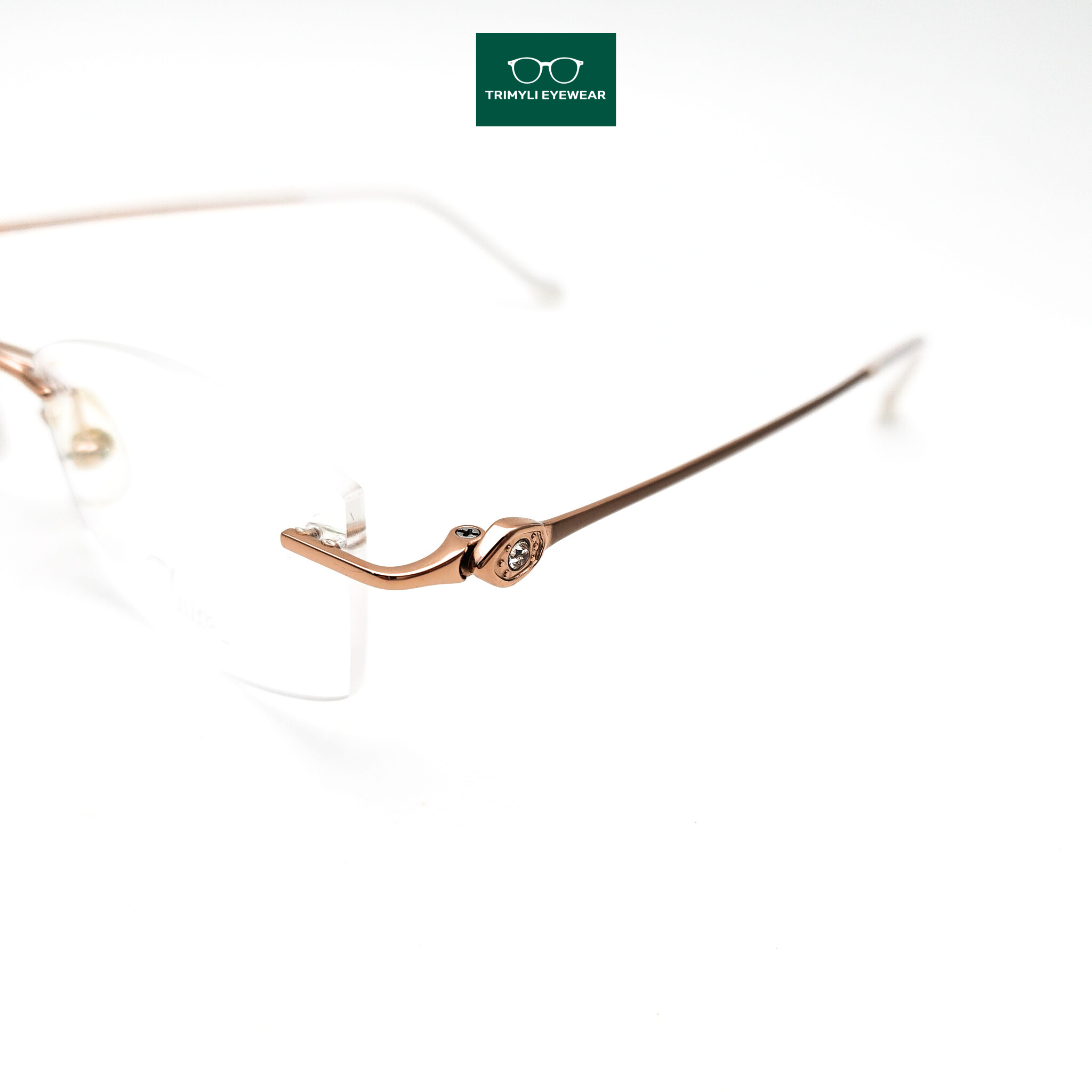 Gọng kính khoan kính nữ Trimyli Eyewear 130031C