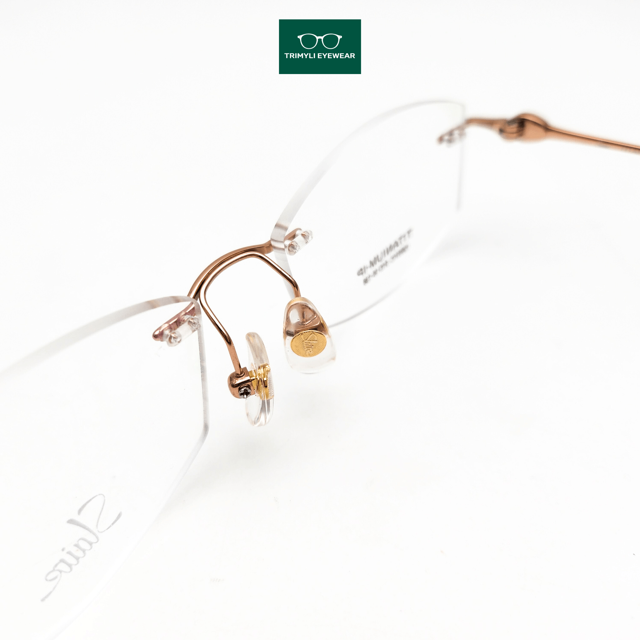 Gọng kính khoan kính nữ Trimyli Eyewear 130031C