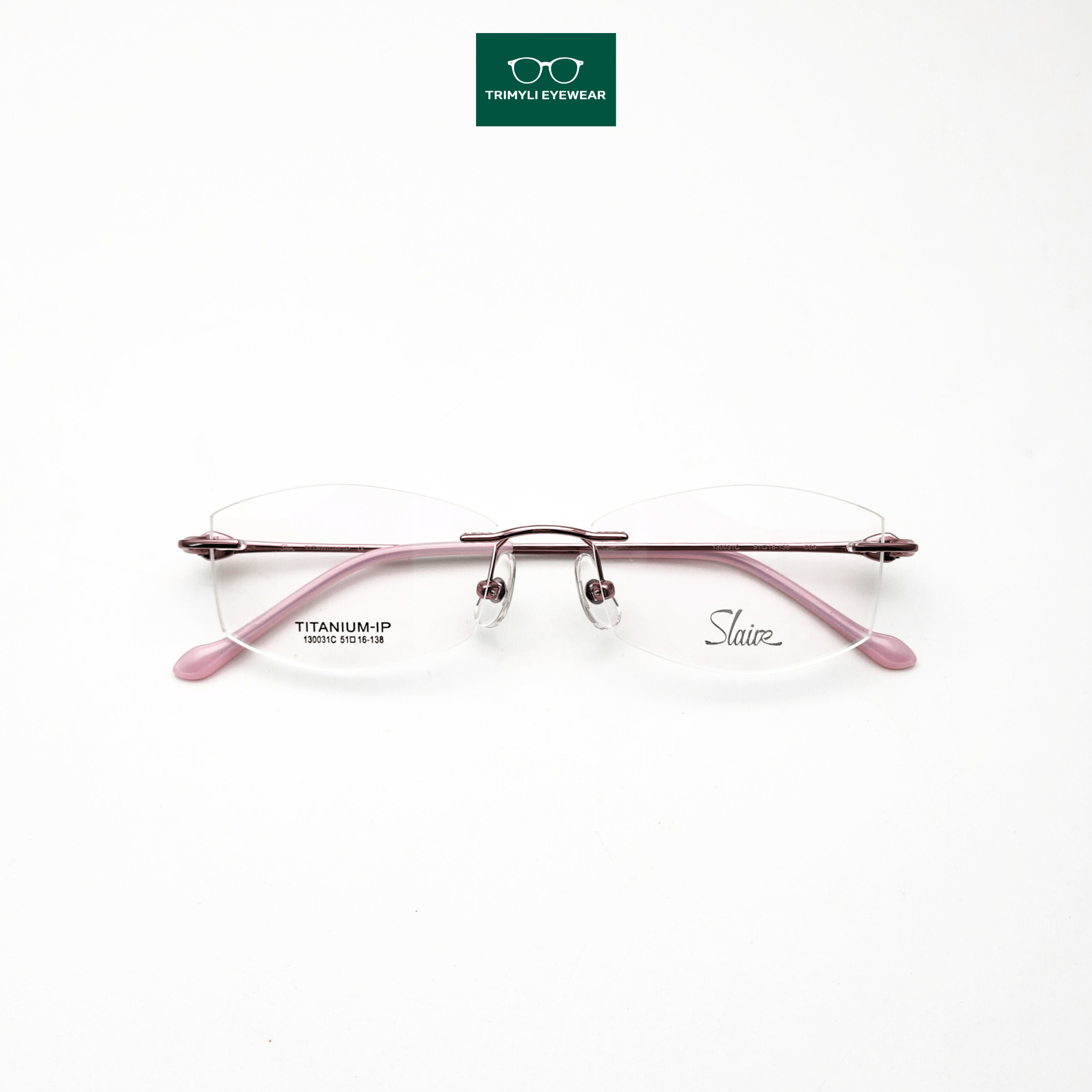 Gọng kính khoan kính nữ Trimyli Eyewear 130031C