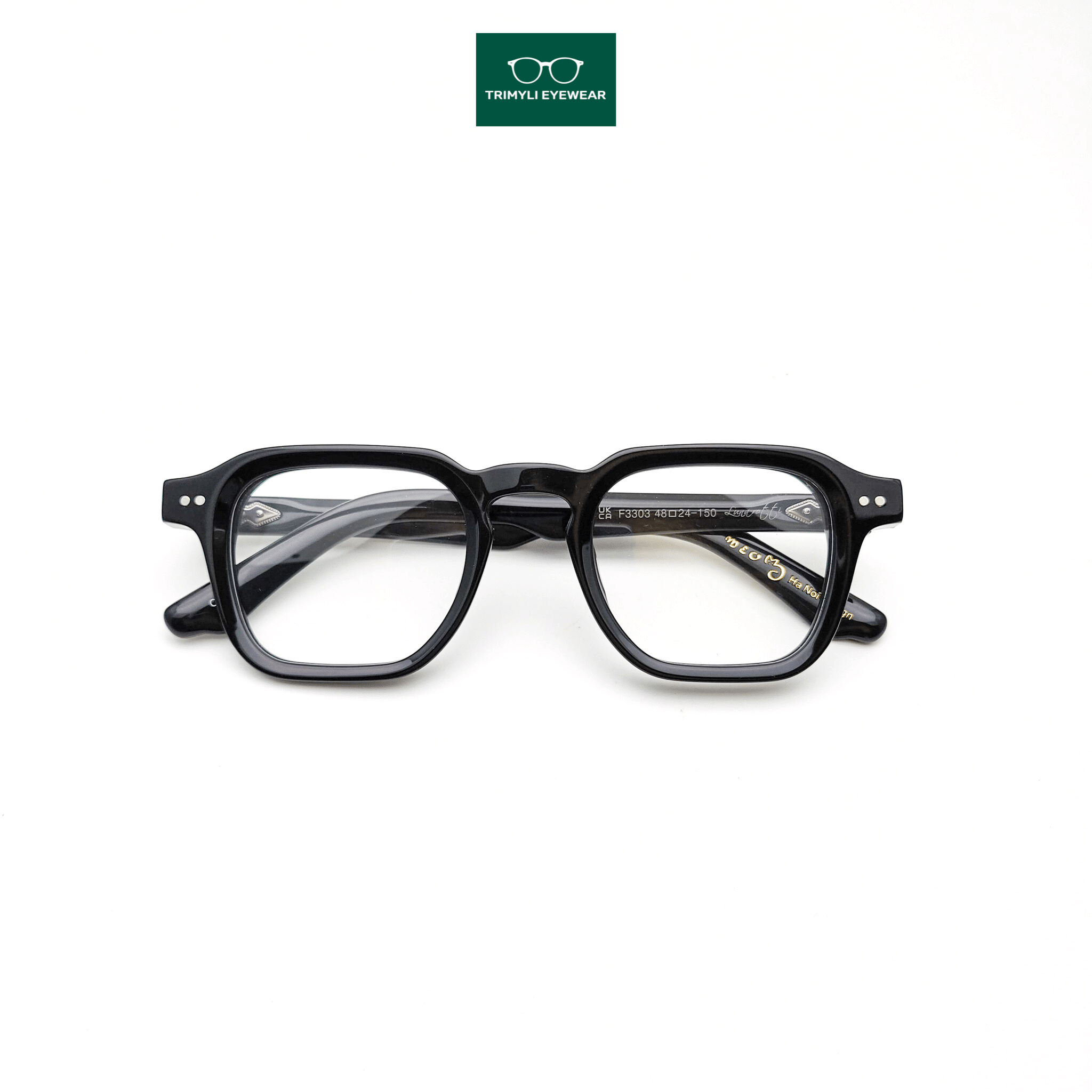 Gọng kính vuông dày cá tính 3303 Trimyli Eyewear