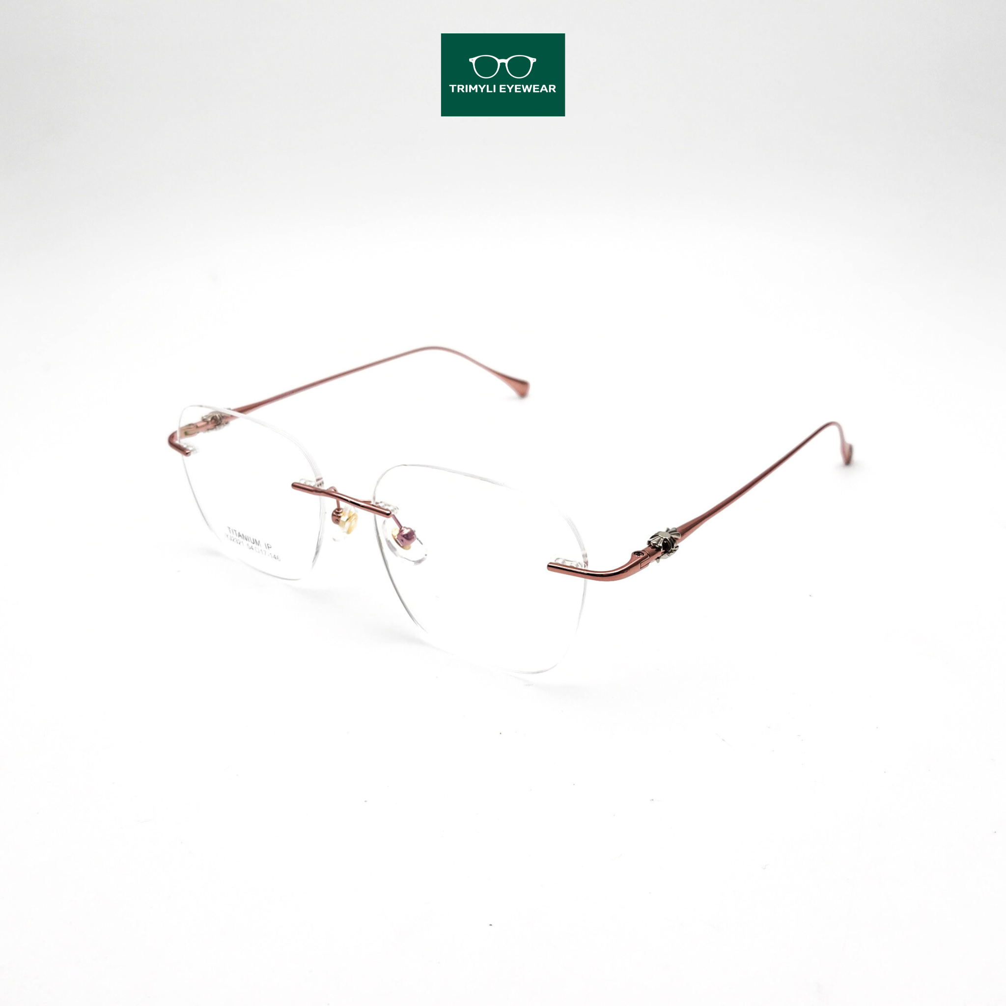 Gọng kính khoan kim loại titan 2321 Trimyli Eyewear