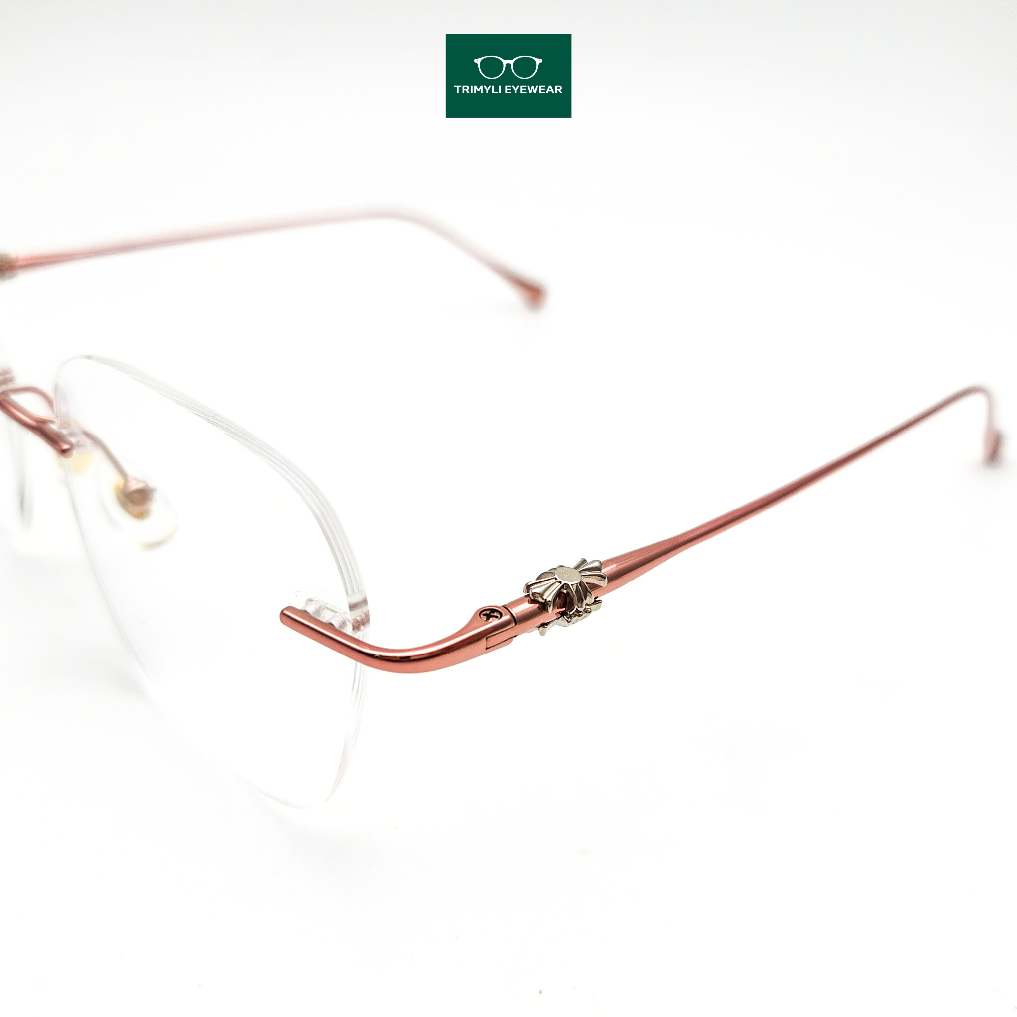 Gọng kính khoan kim loại titan 2321 Trimyli Eyewear