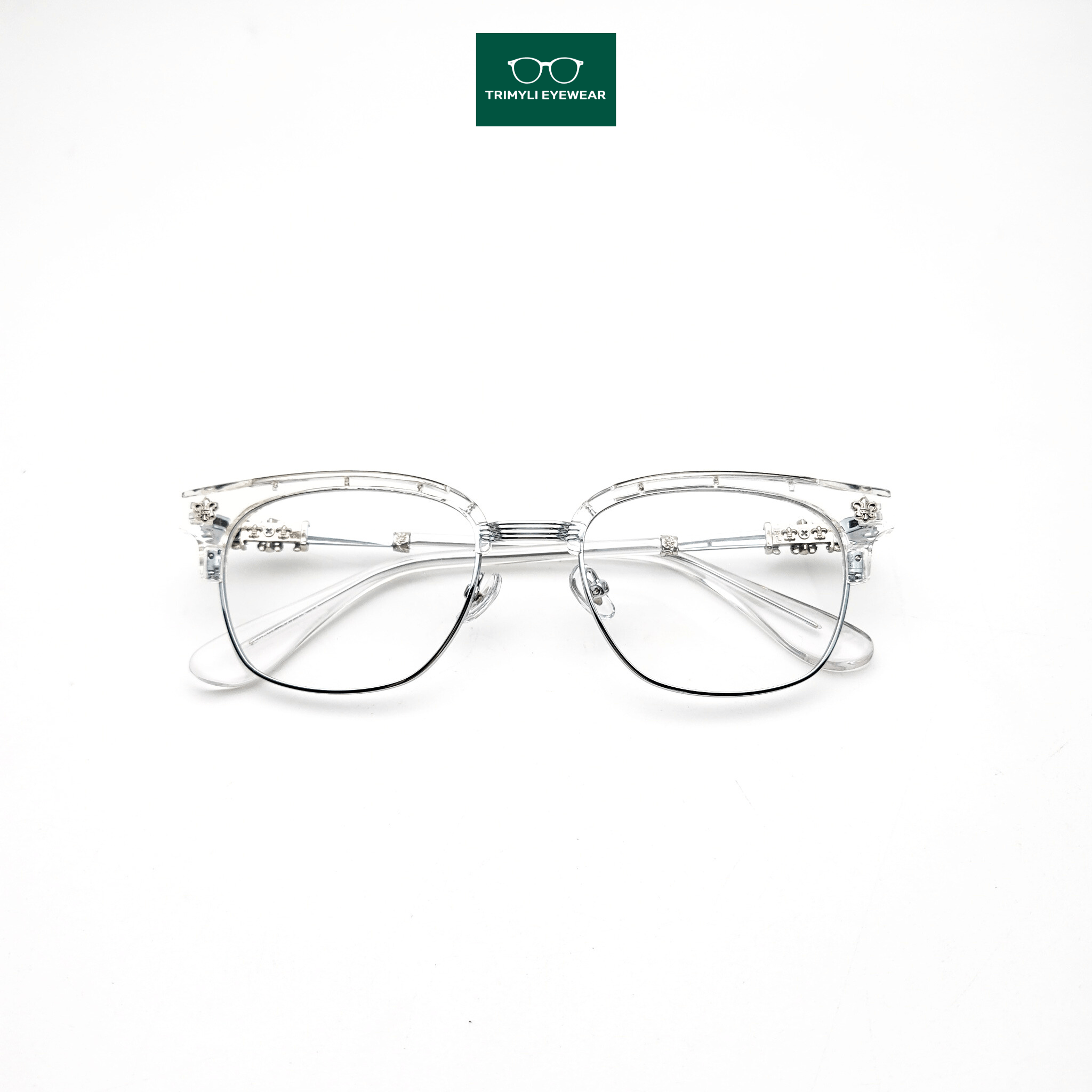Gọng kính họa tiết kính cận nam nữ Trimyli Eyewear 2237