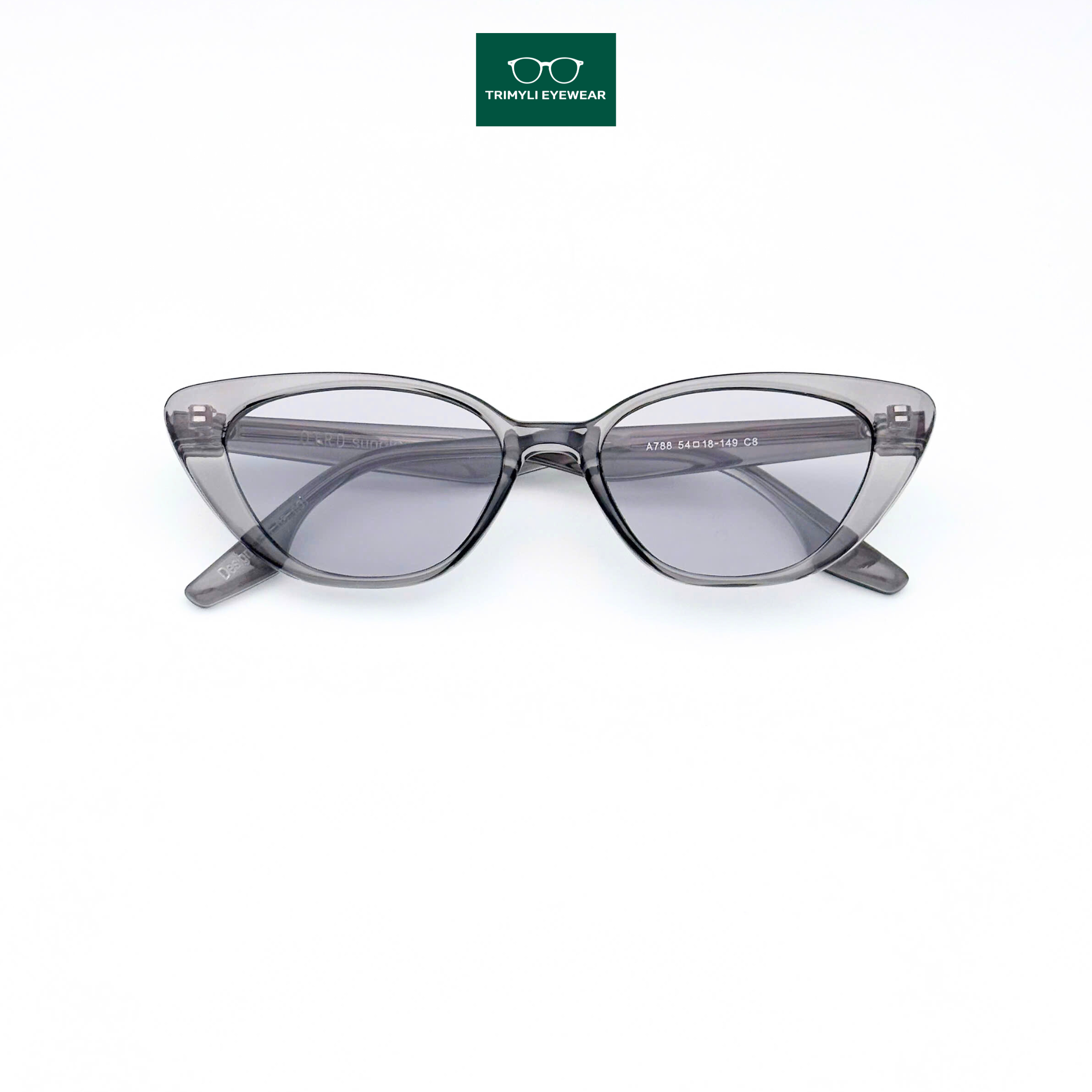 Gọng kính râm kính mát ngăn UV kính thời trang mắt mèo Trimyli Eyewear A788