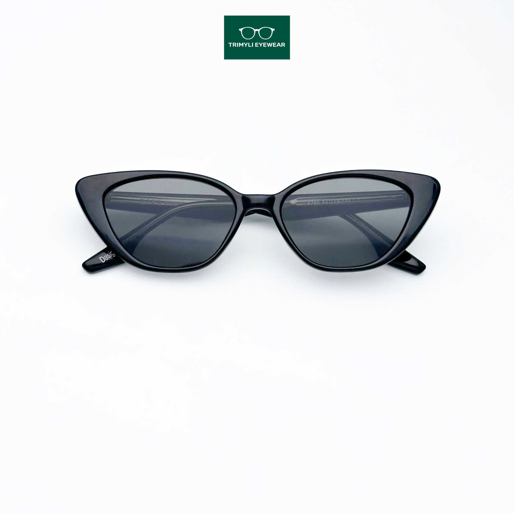 Gọng kính râm kính mát ngăn UV kính thời trang mắt mèo Trimyli Eyewear A788