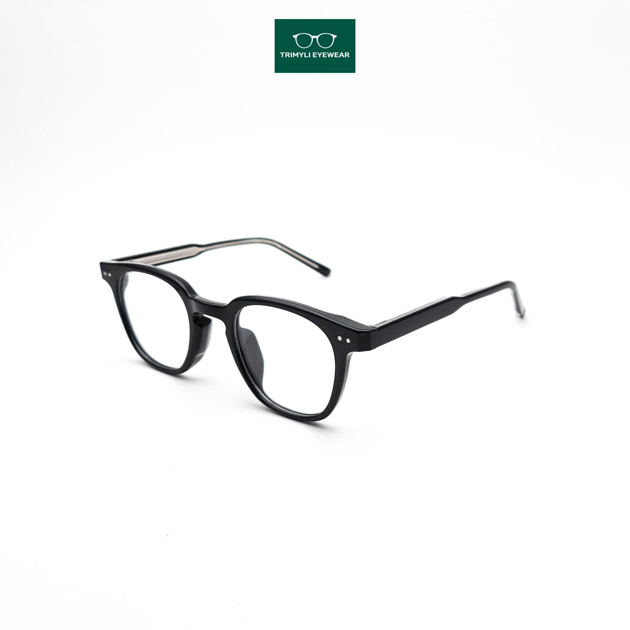 Gọng kính cận dáng vuông tròn kính mắt nam nữ Trimyli Eyewear 9078