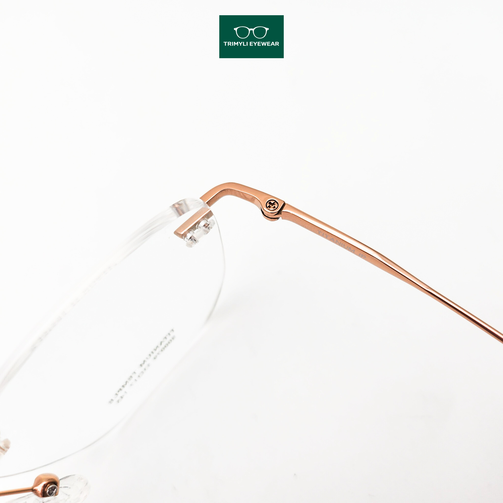 Gọng kính khoan kính không khung kính mắt nam nữ Trimyli Eyewear S00079