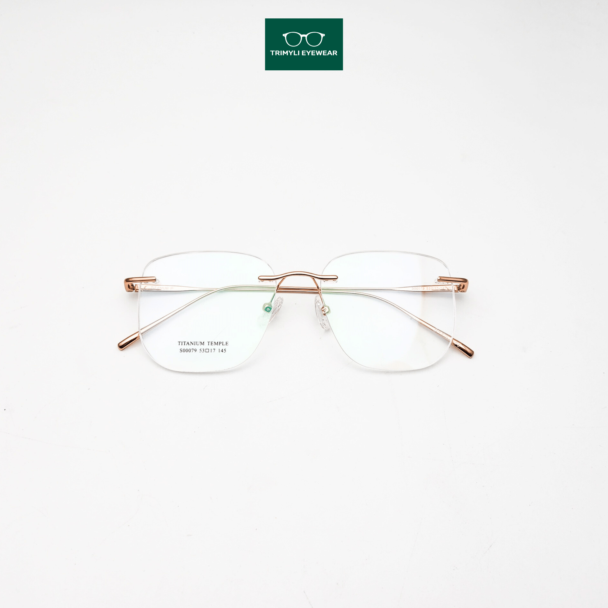 Gọng kính khoan kính không khung kính mắt nam nữ Trimyli Eyewear S00079