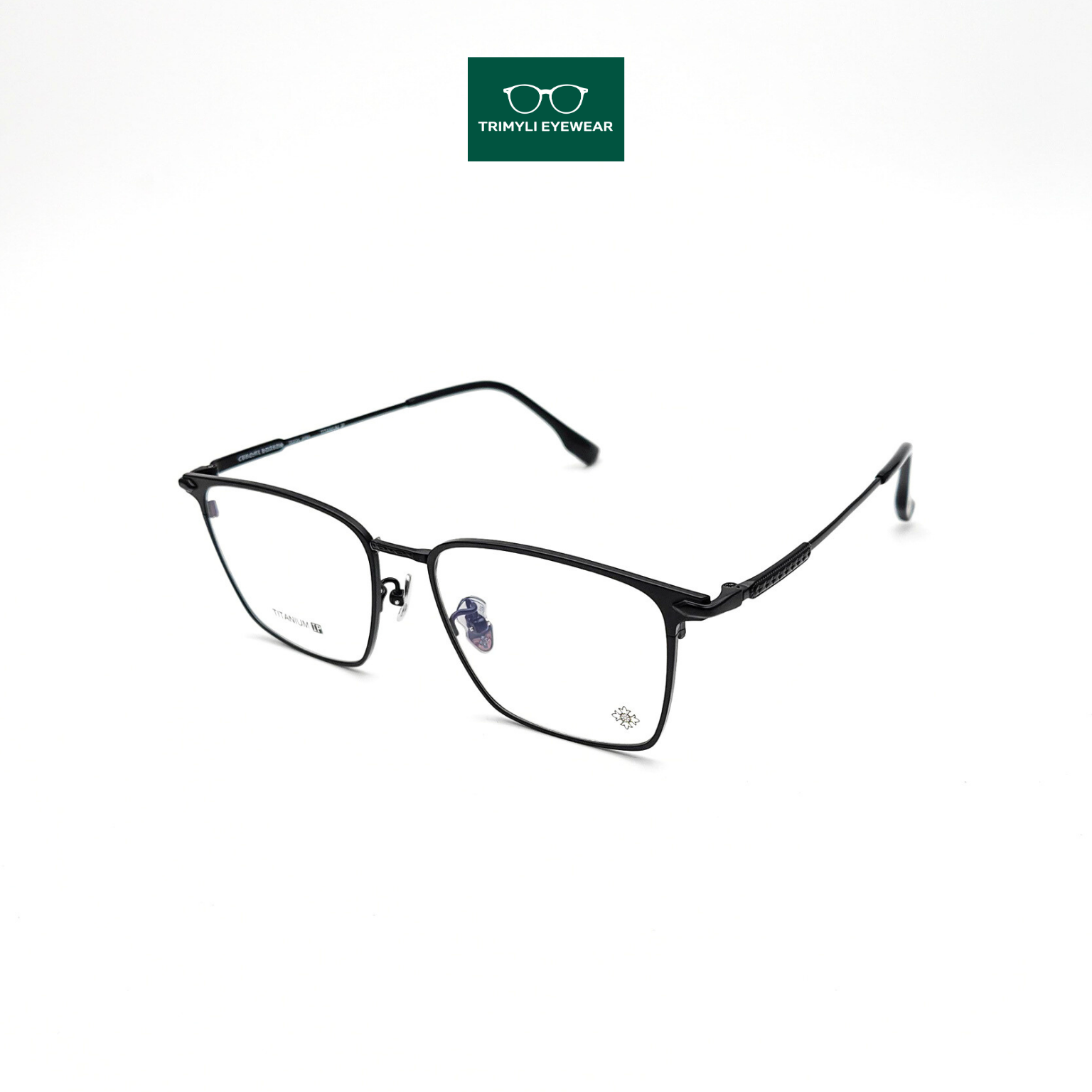 Gọng kính chữ nhật kim loại titanium Trimyli Eyewear CH5406