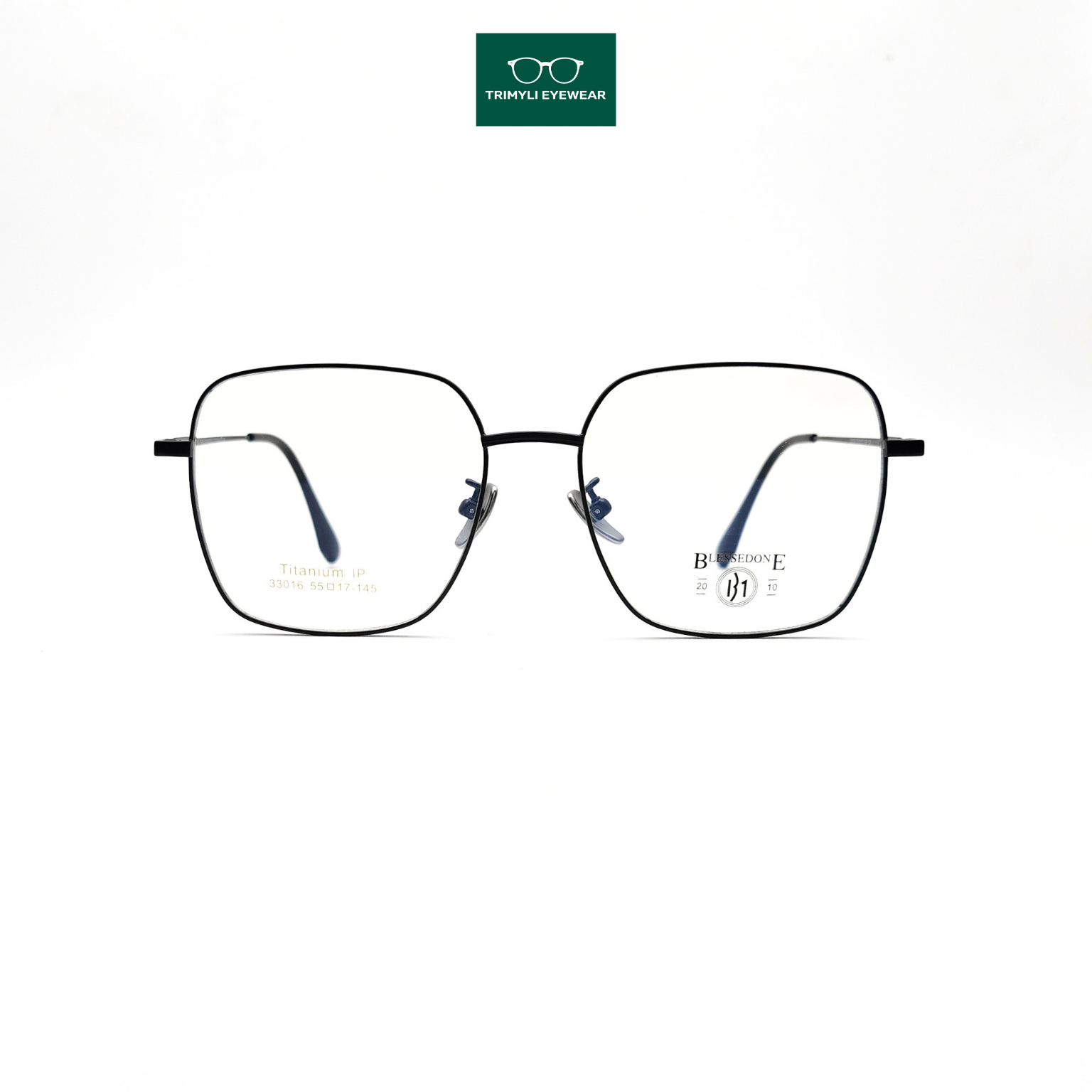 Gọng kính kim loại titan dáng vuông 33016 Trimyli Eyewear