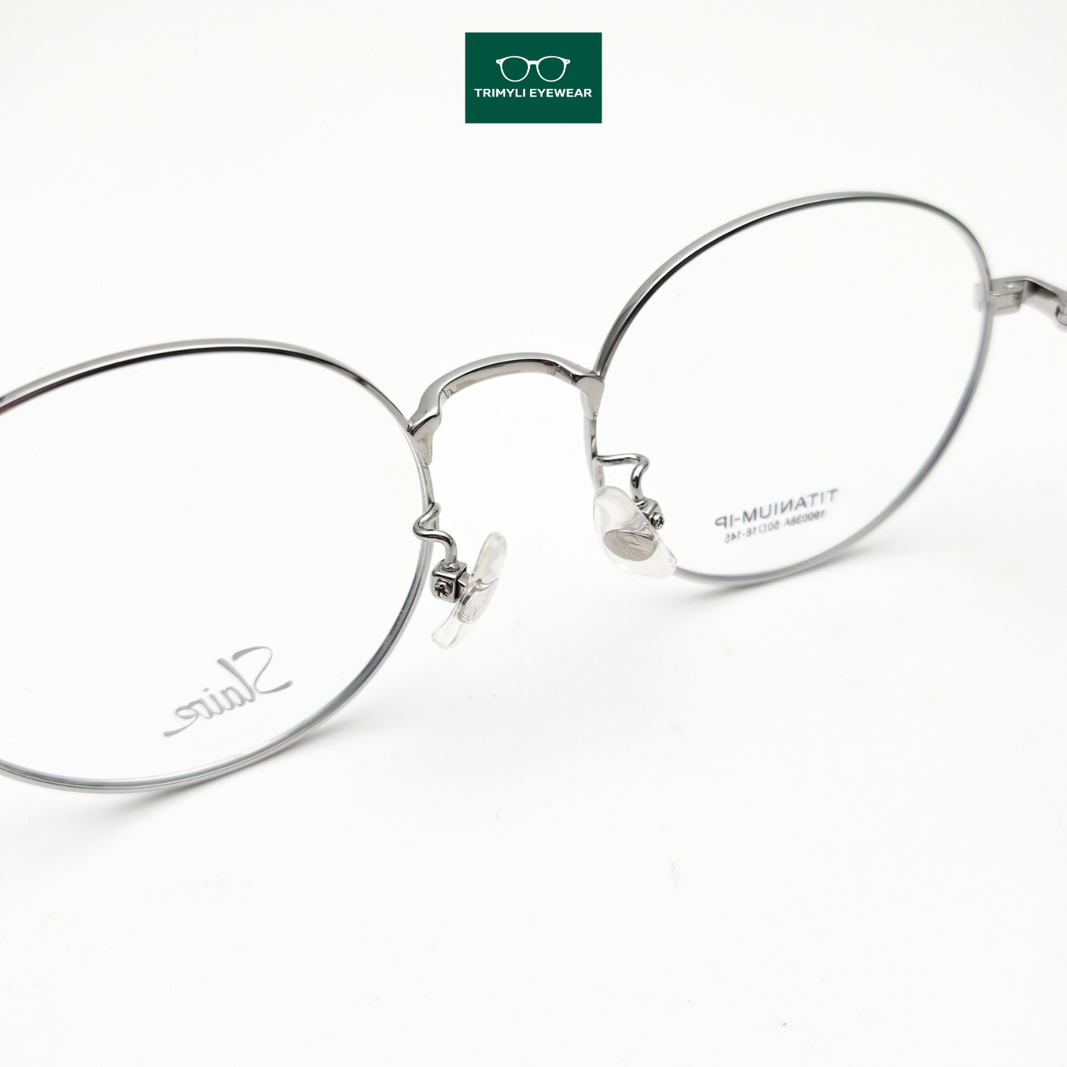 Gọng kính kim loại titan dáng tròn 190038A Trimyli Eyewear