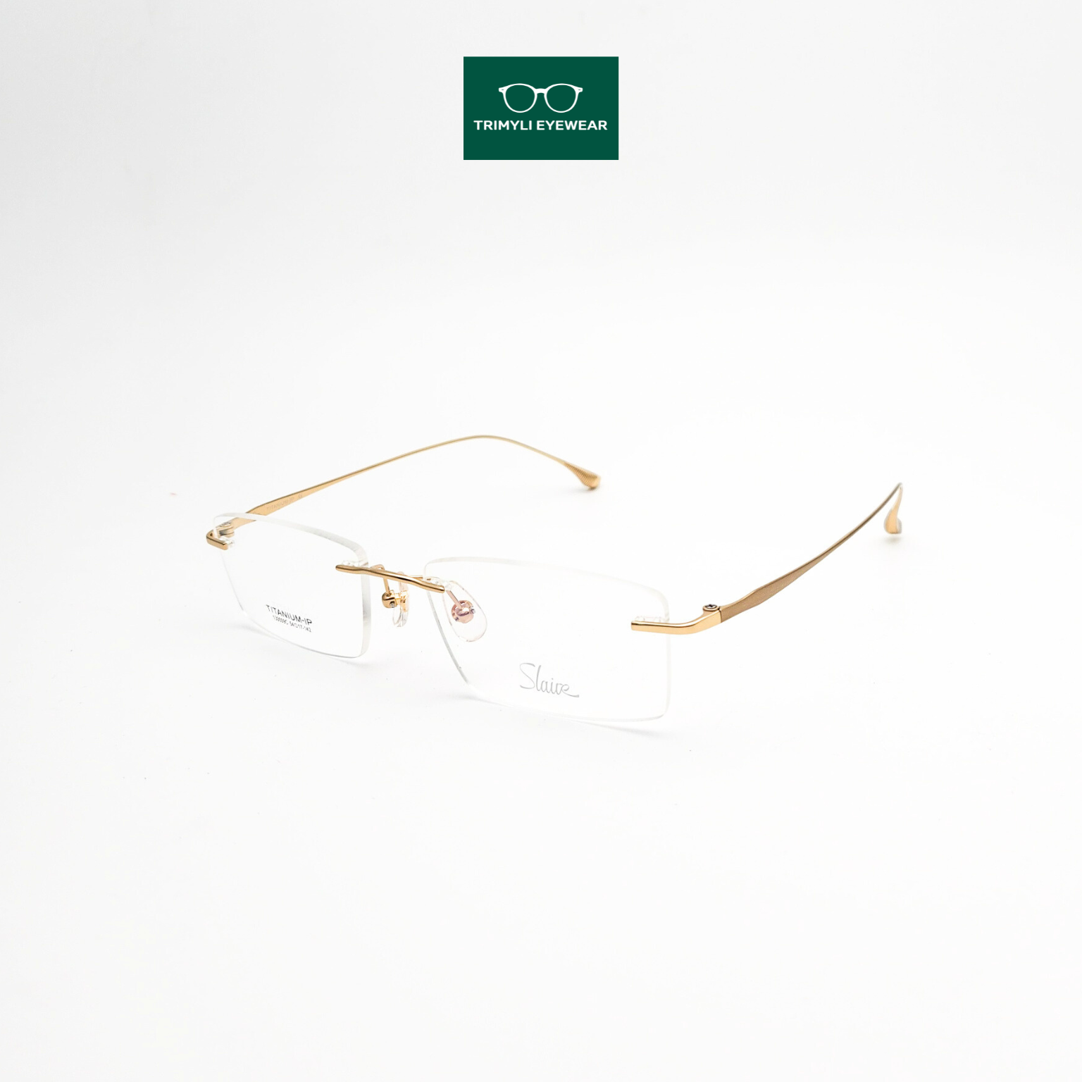 Gọng kính khoan không viền titanium 130009C Trimyli Eyewear