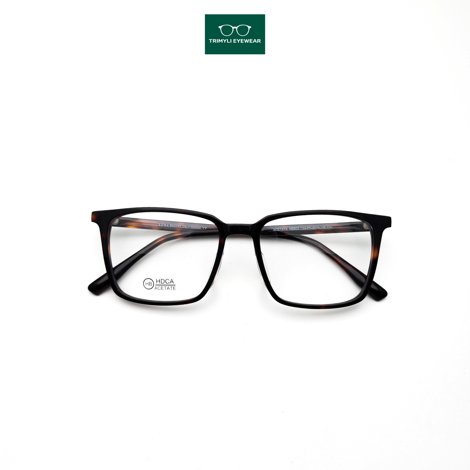 Gọng kính nhựa dáng chữ nhật acetate HB803 Trimyli Eyewear