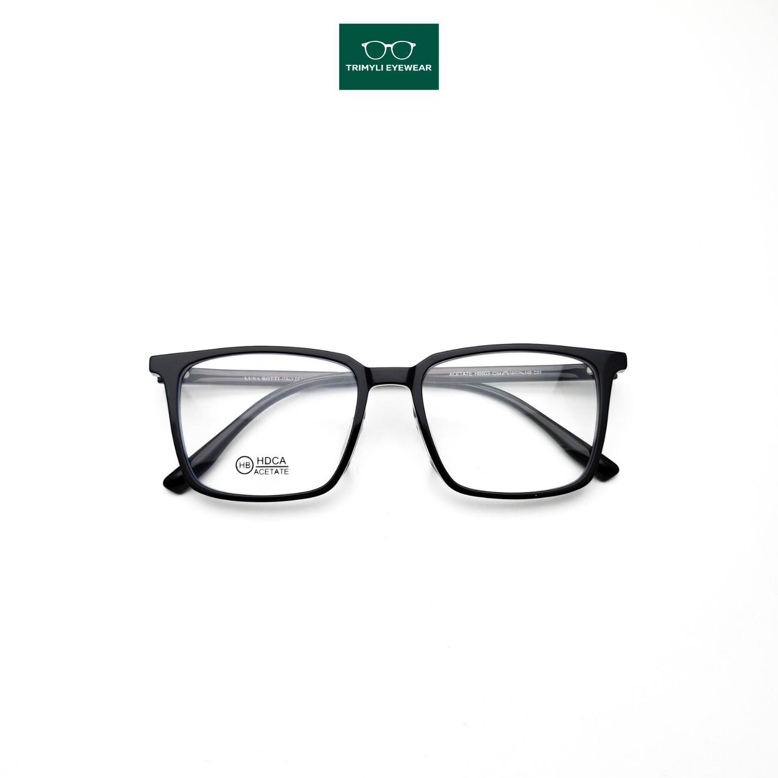 Gọng kính nhựa dáng chữ nhật acetate HB803 Trimyli Eyewear