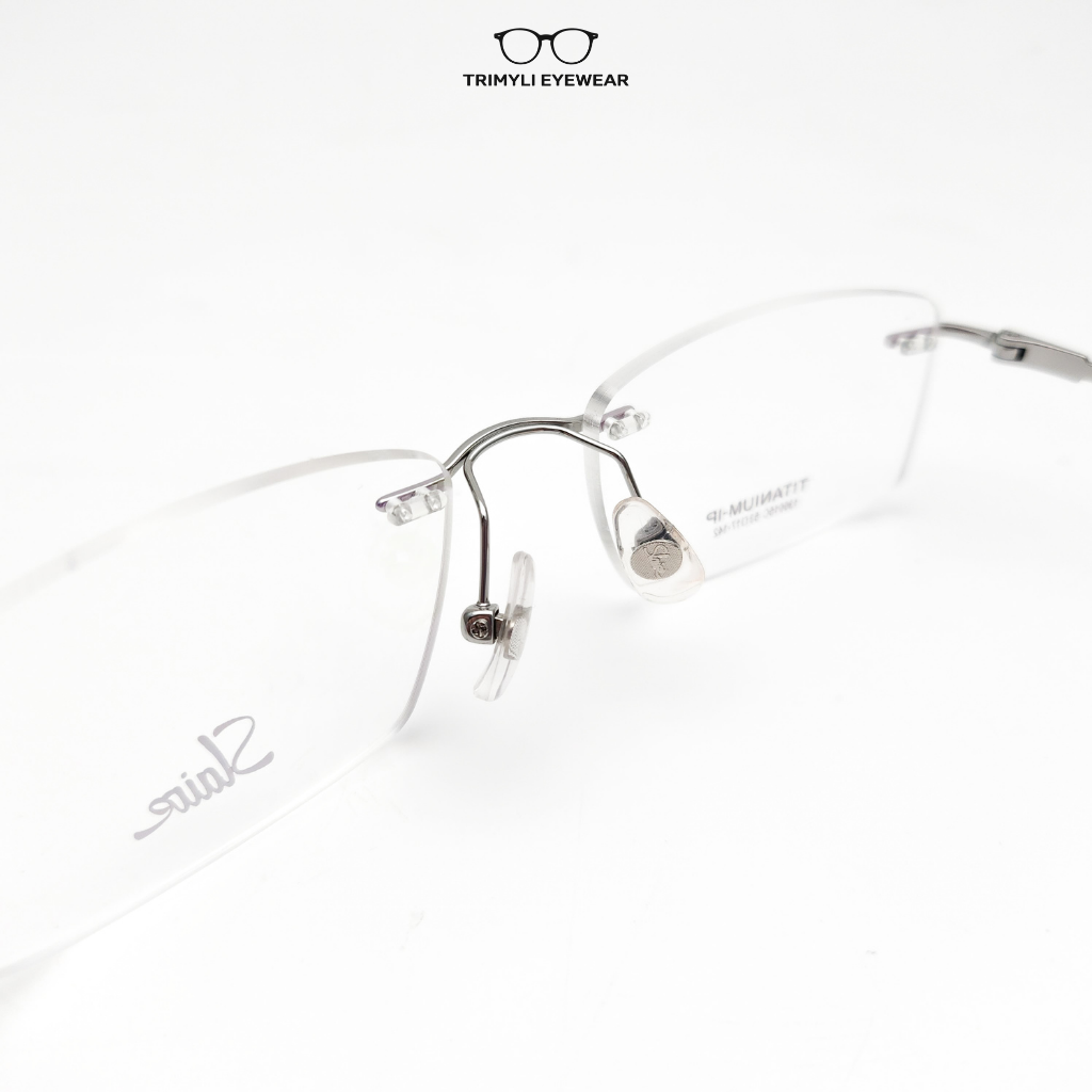 Gọng kính khoan kính không viền titatnium 130015C Trimyli Eyewear