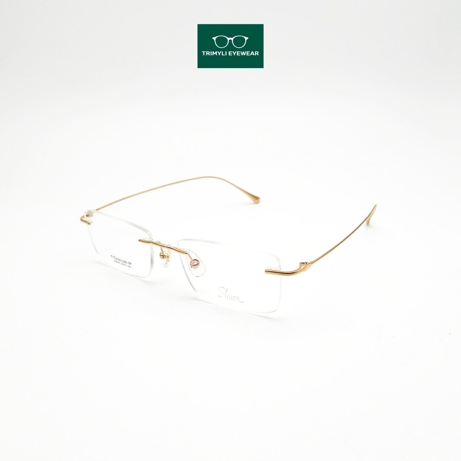 Gọng kính khoan kính không viền 130019C Trimyli Eyewear