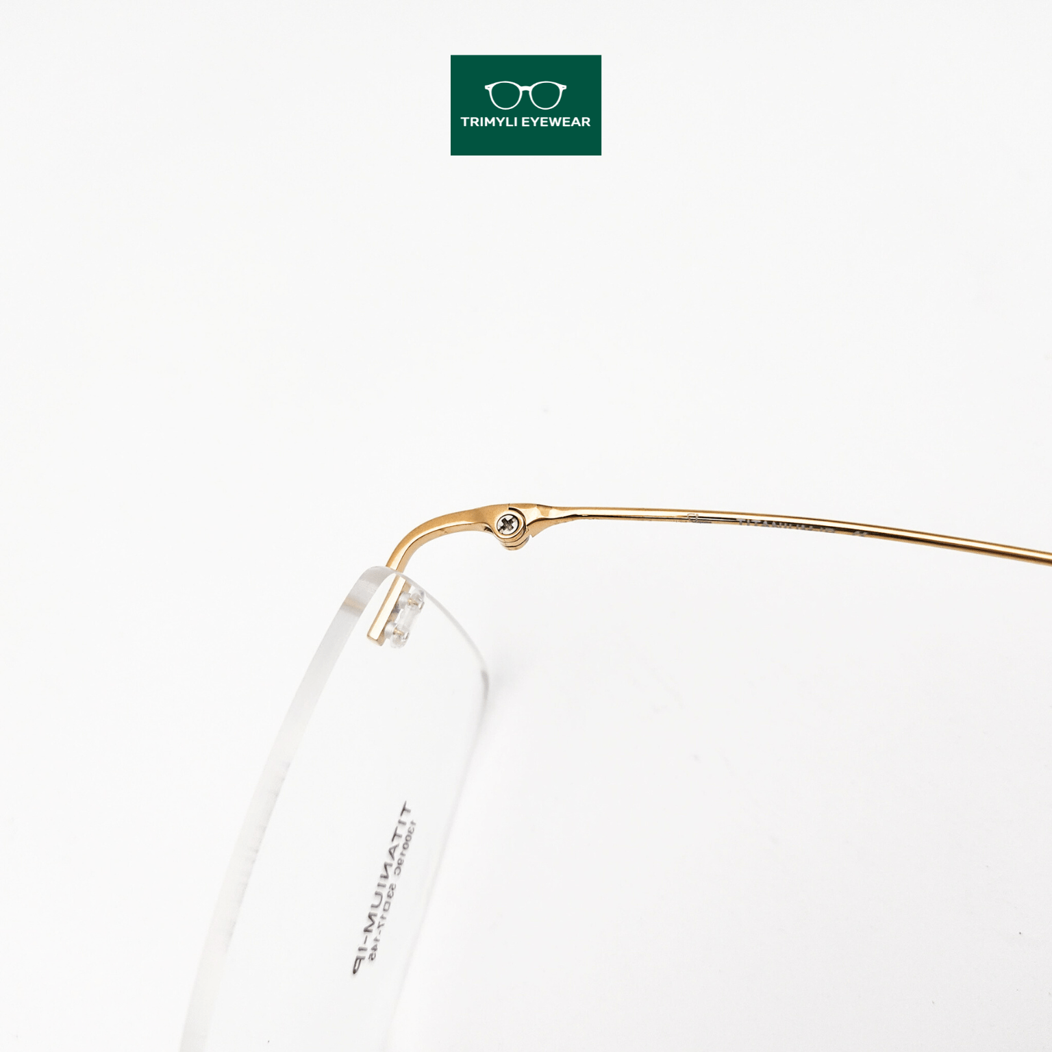 Gọng kính khoan kính không viền 130019C Trimyli Eyewear