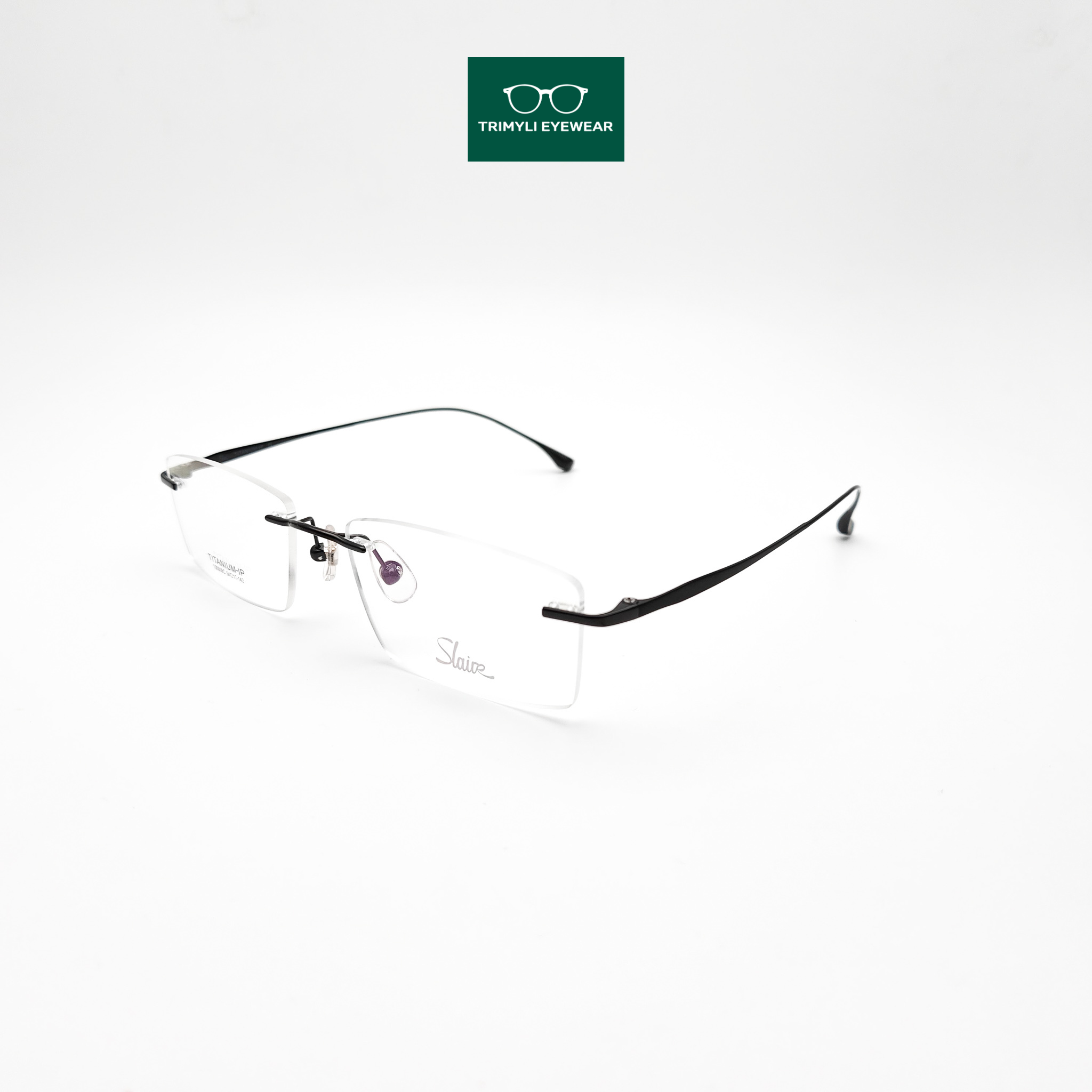 Gọng kính khoan không viền titanium 130009C Trimyli Eyewear