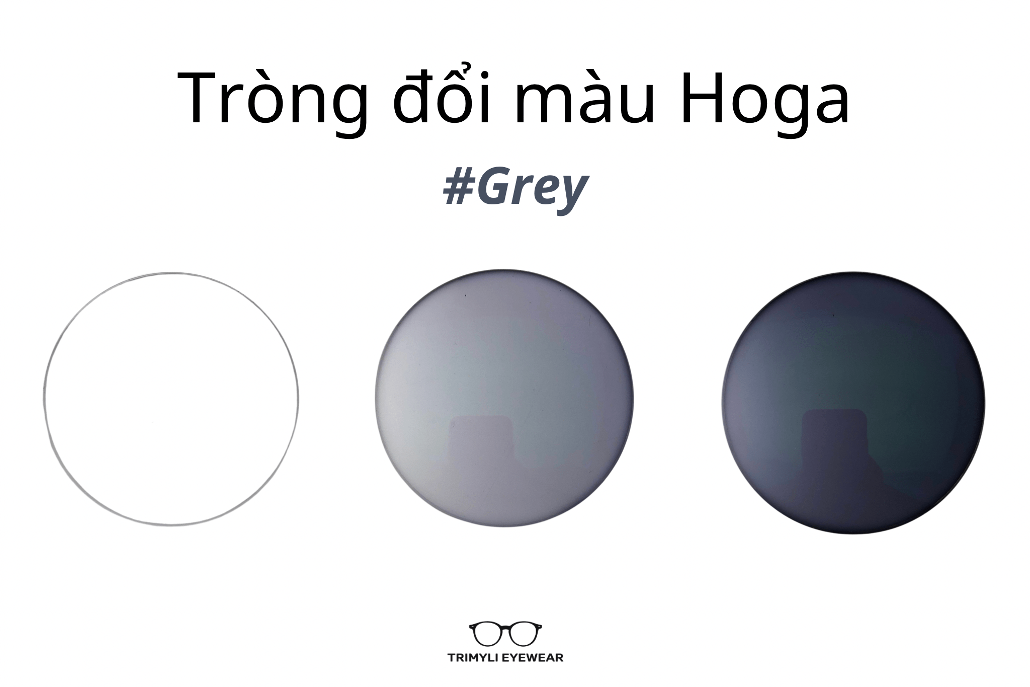 TRÒNG ĐỔI MÀU HOGA HÀN QUỐC MÀU KHÓI ĐEN/NÂU TRÀ