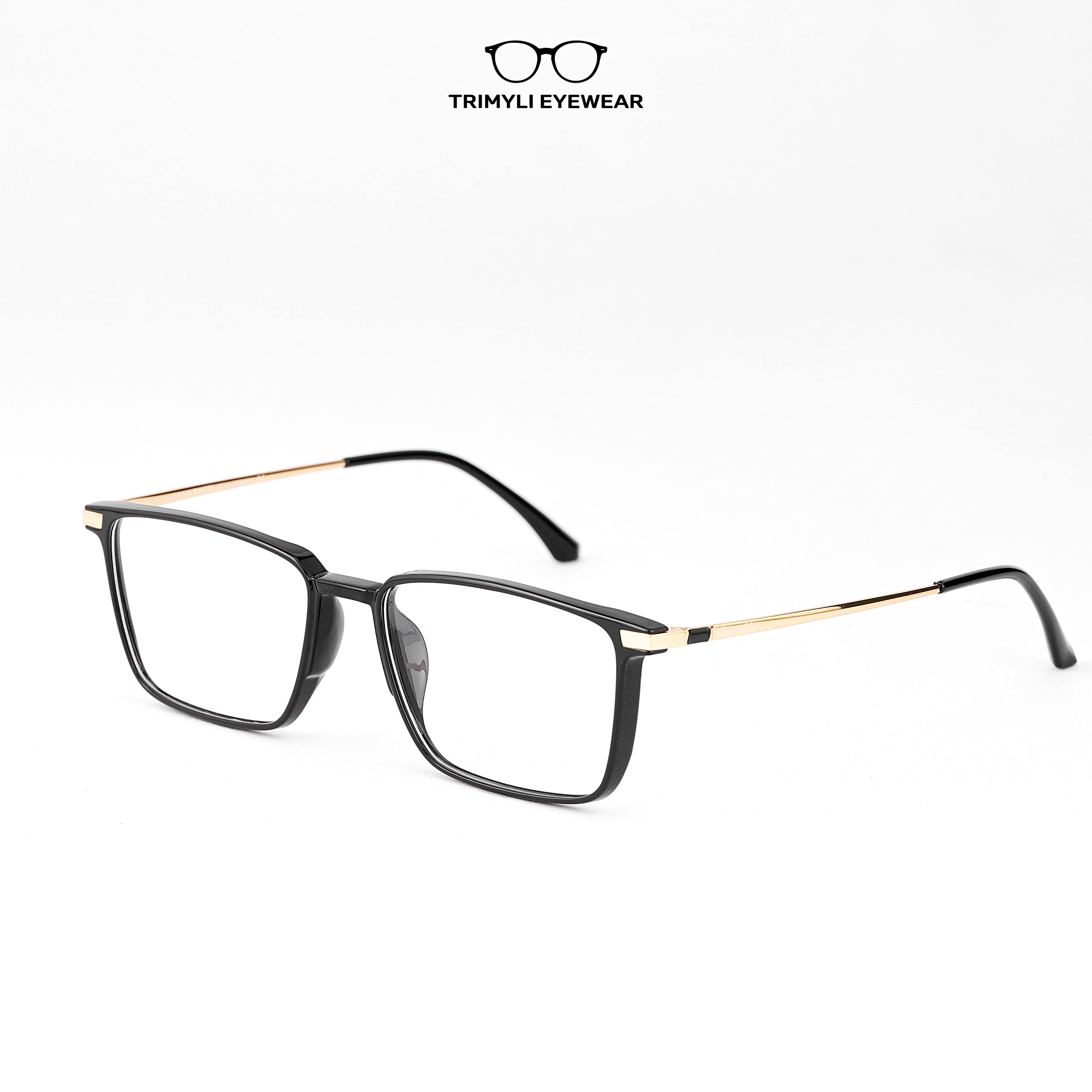 Gọng nhựa dáng vuông càng kim loại 8111 Trimyli Eyewear