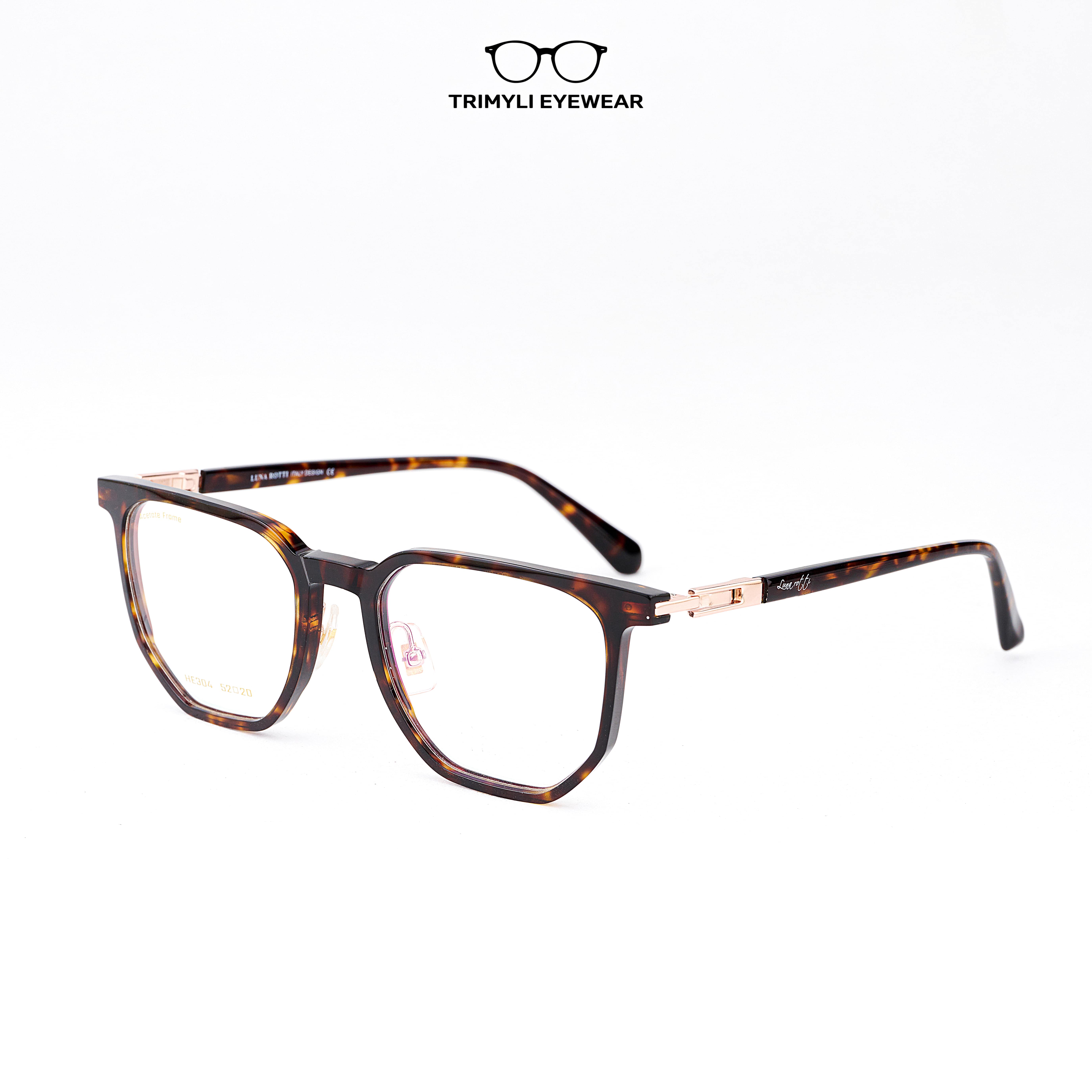 Gọng nhựa acetate cao cấp kiểu dáng độc đáo HE304