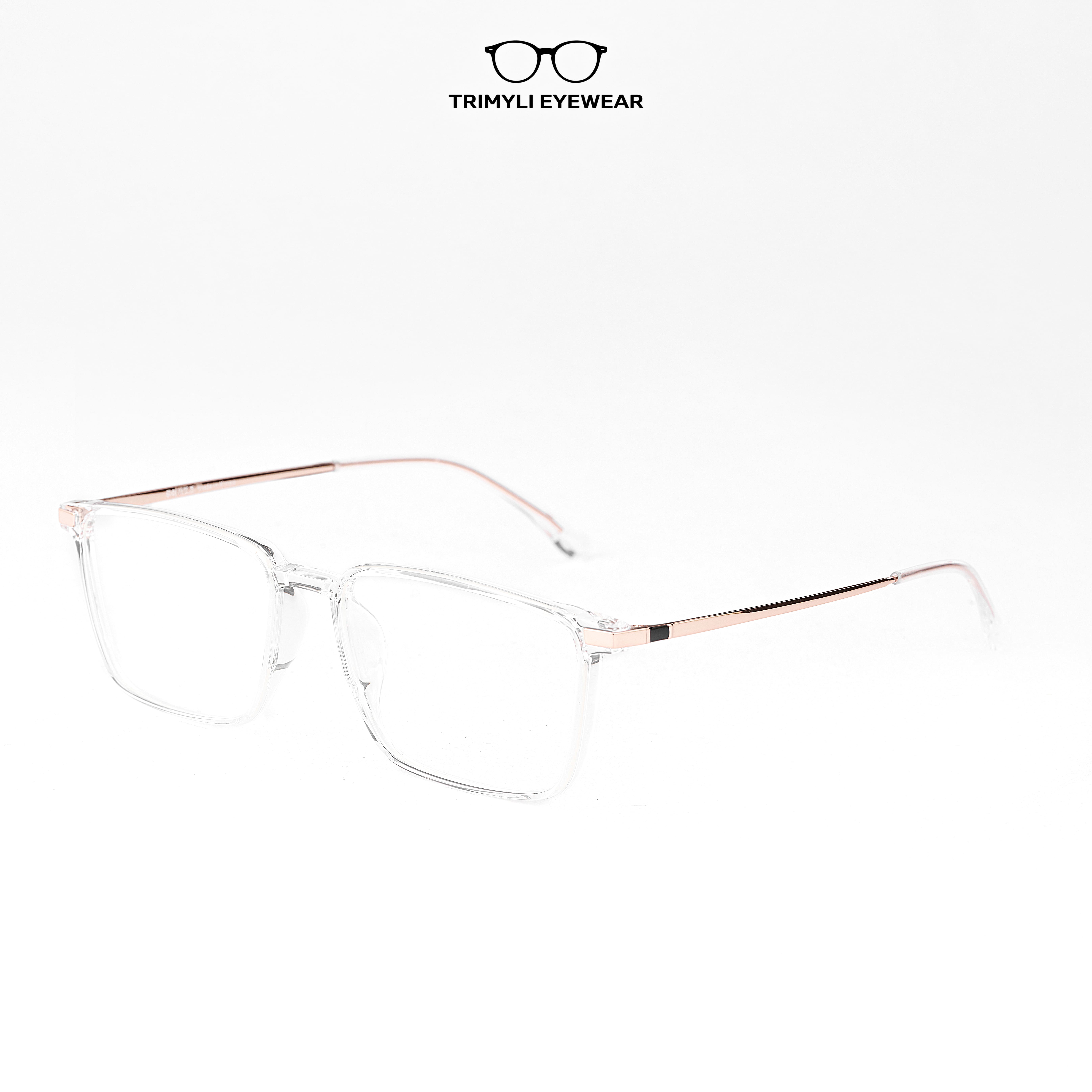 Gọng nhựa dáng vuông càng kim loại 8111 Trimyli Eyewear