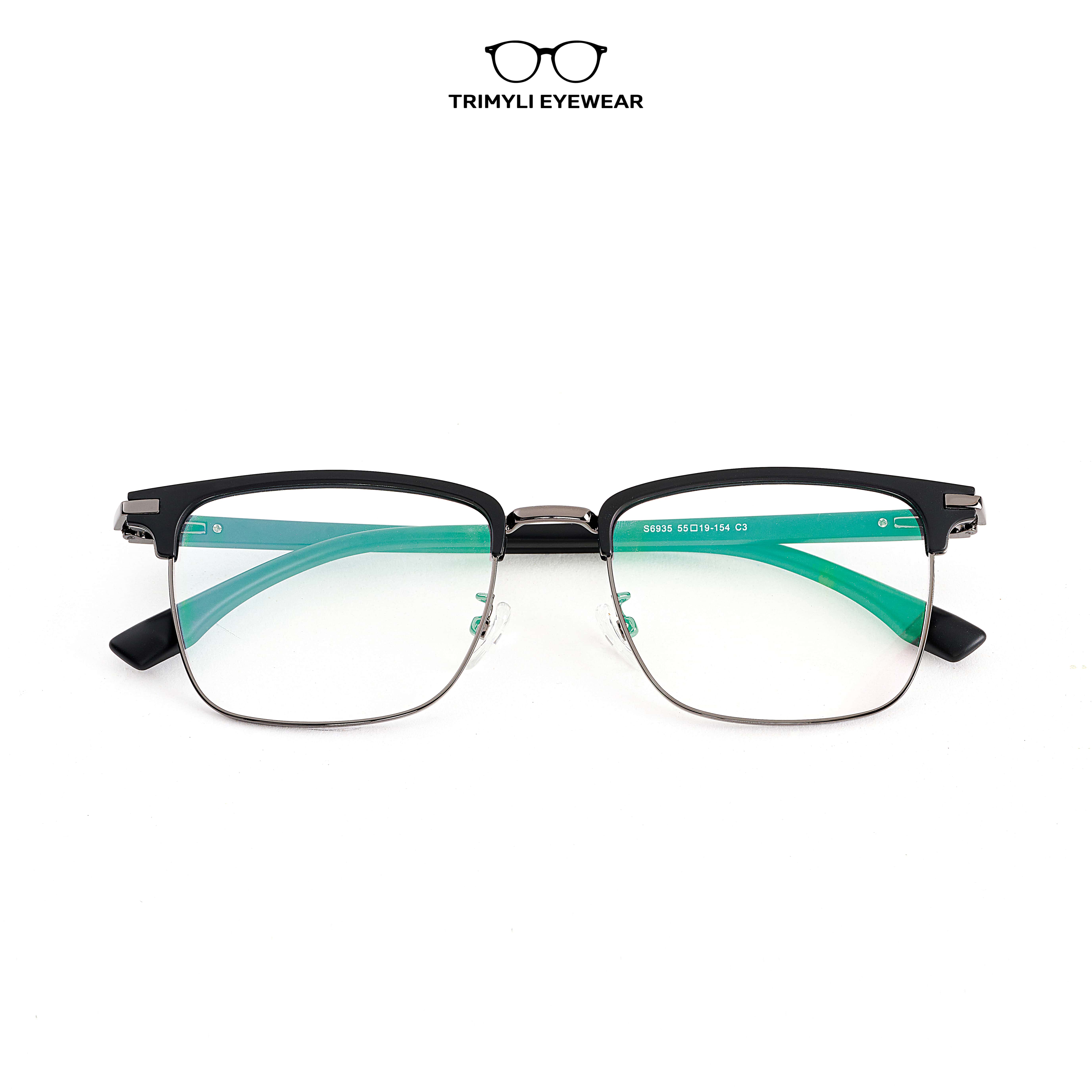 Gọng kính nhựa vuông clubmaster 6935