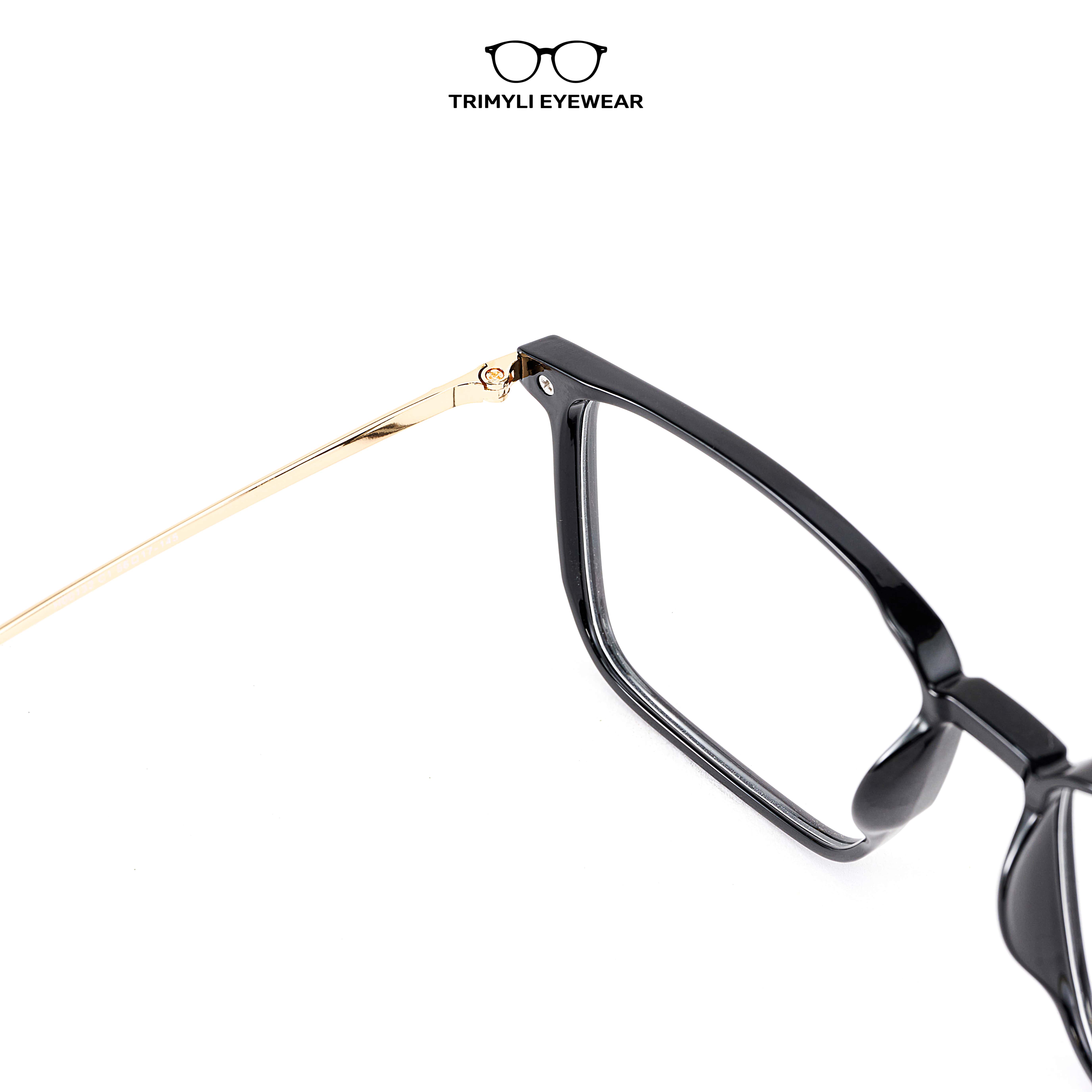 Gọng nhựa dáng vuông càng kim loại 8111 Trimyli Eyewear