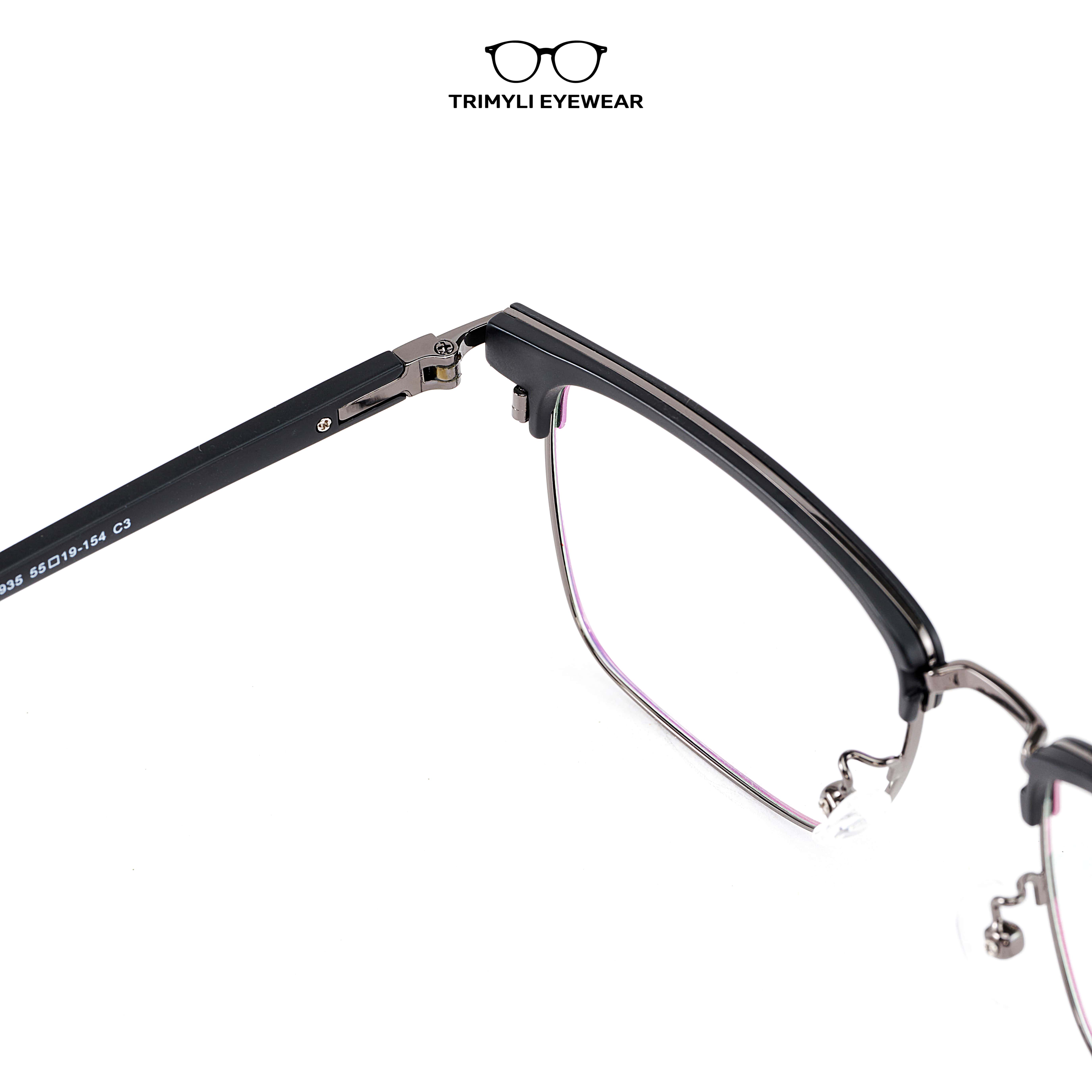 Gọng kính nhựa vuông clubmaster 6935