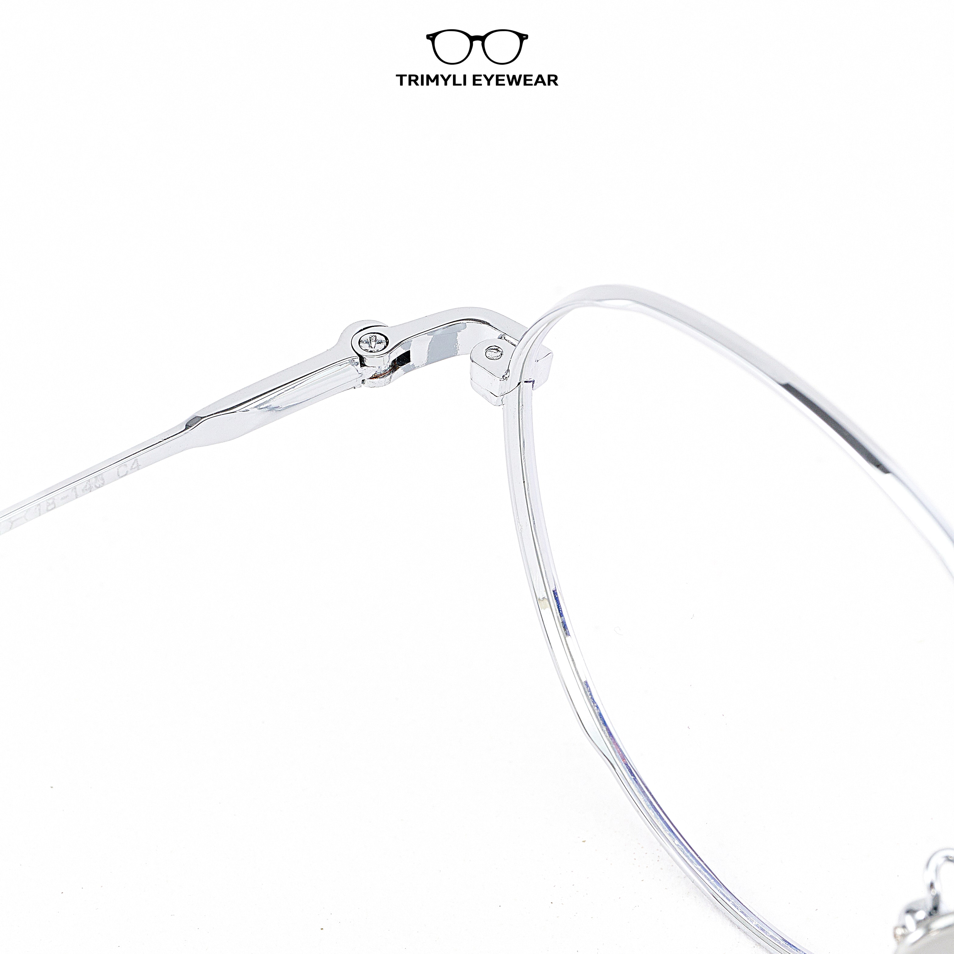 Gọng kính kim loại dáng tròn nam nữ Trimyli Eyewear 5513