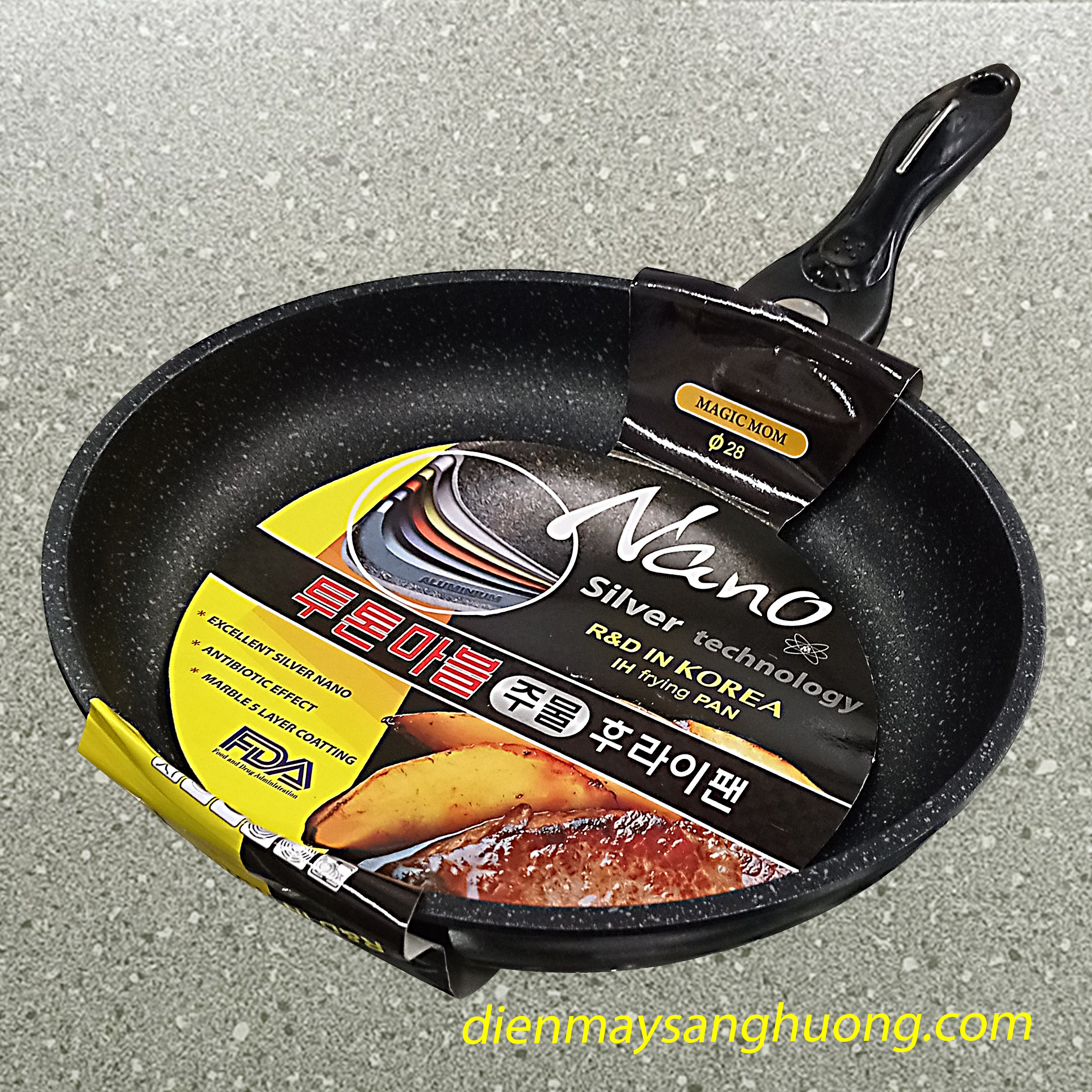 Chảo Vân Đá Đáy Từ MAGIC MOM Ø28