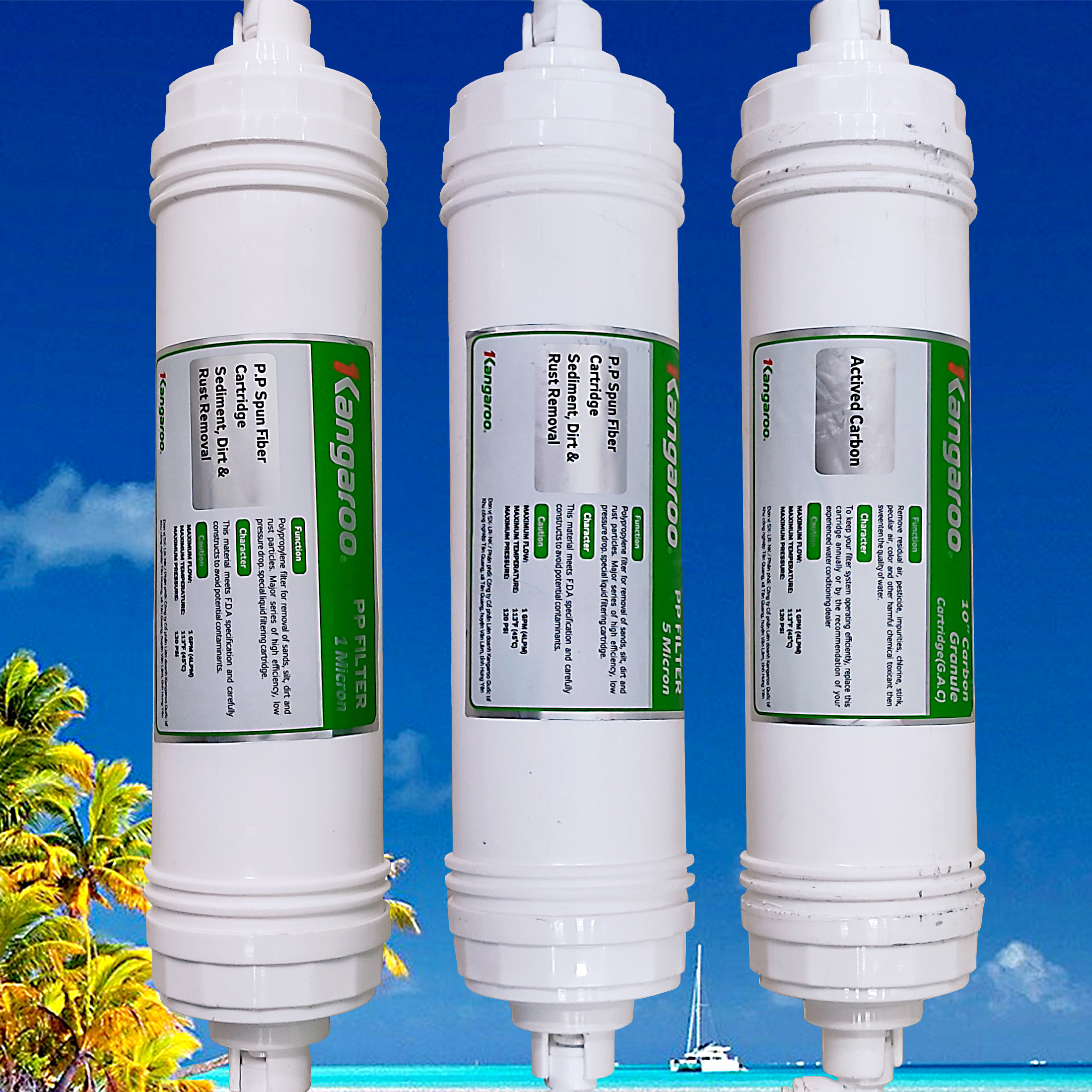 Bộ Lõi Lọc Nước Đúc 123 Kangaroo