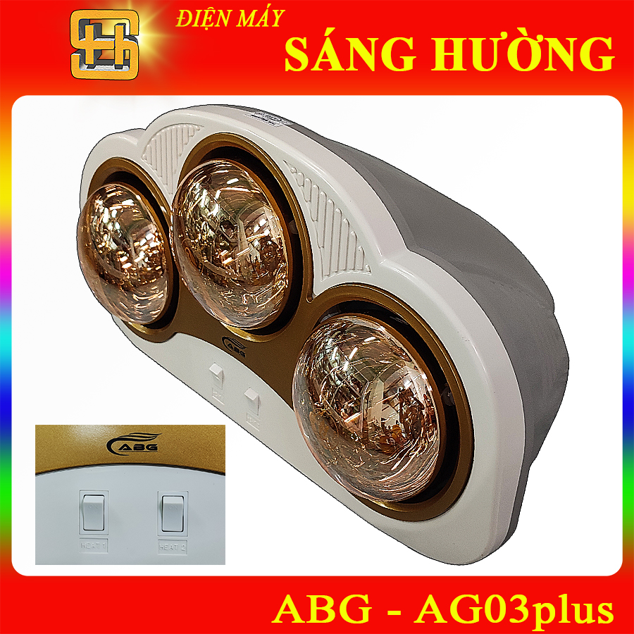 Máy Sưởi Phòng Tắm ABGeco 3 Bóng AG03