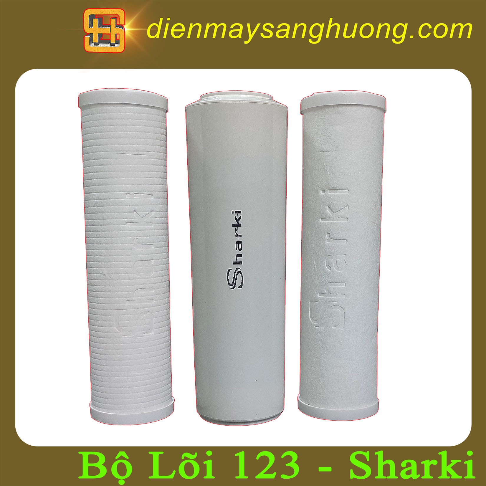 Bộ Lõi 123 Sharki Máy Lọc Nước RO