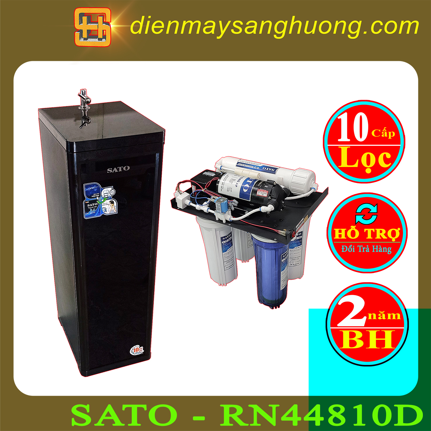 Máy Lọc Nước Sato  RN8810D 10 Cấp Lọc