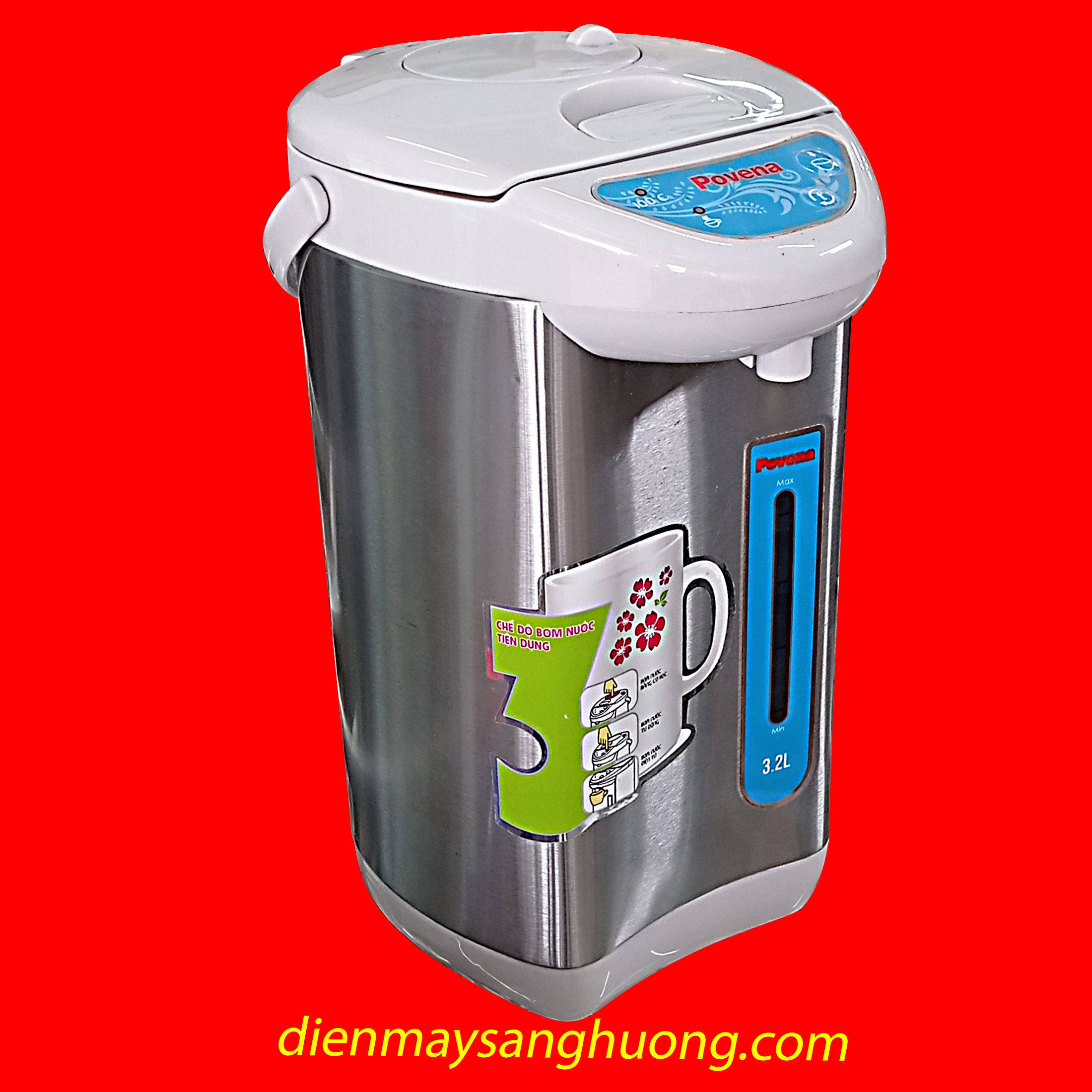 Bình Thuỷ Điện Povena 3.2L
