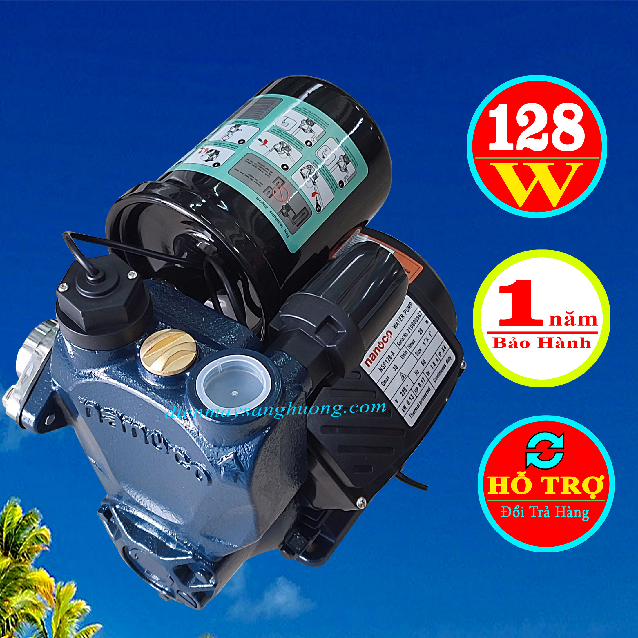 Máy Bơm Tăng Áp NANOCO – 128W