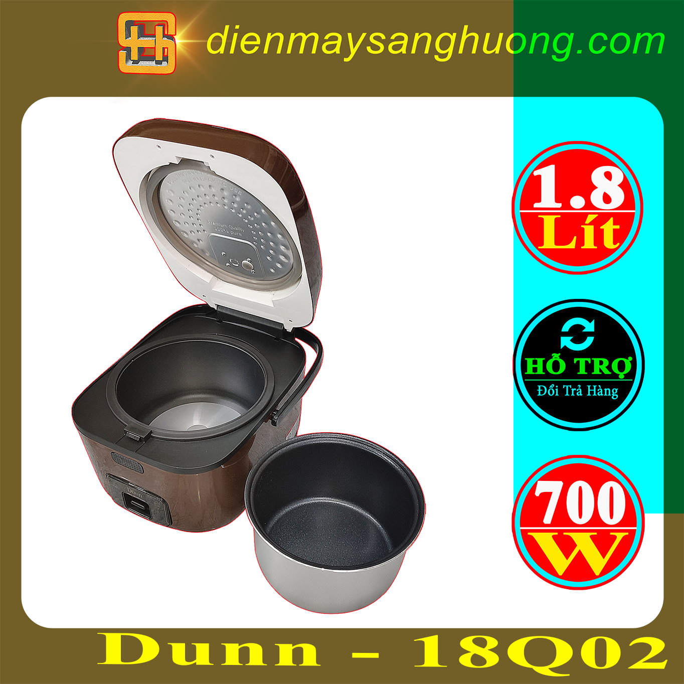 Nồi cơm điện Dunn - DU - Q1802(N)