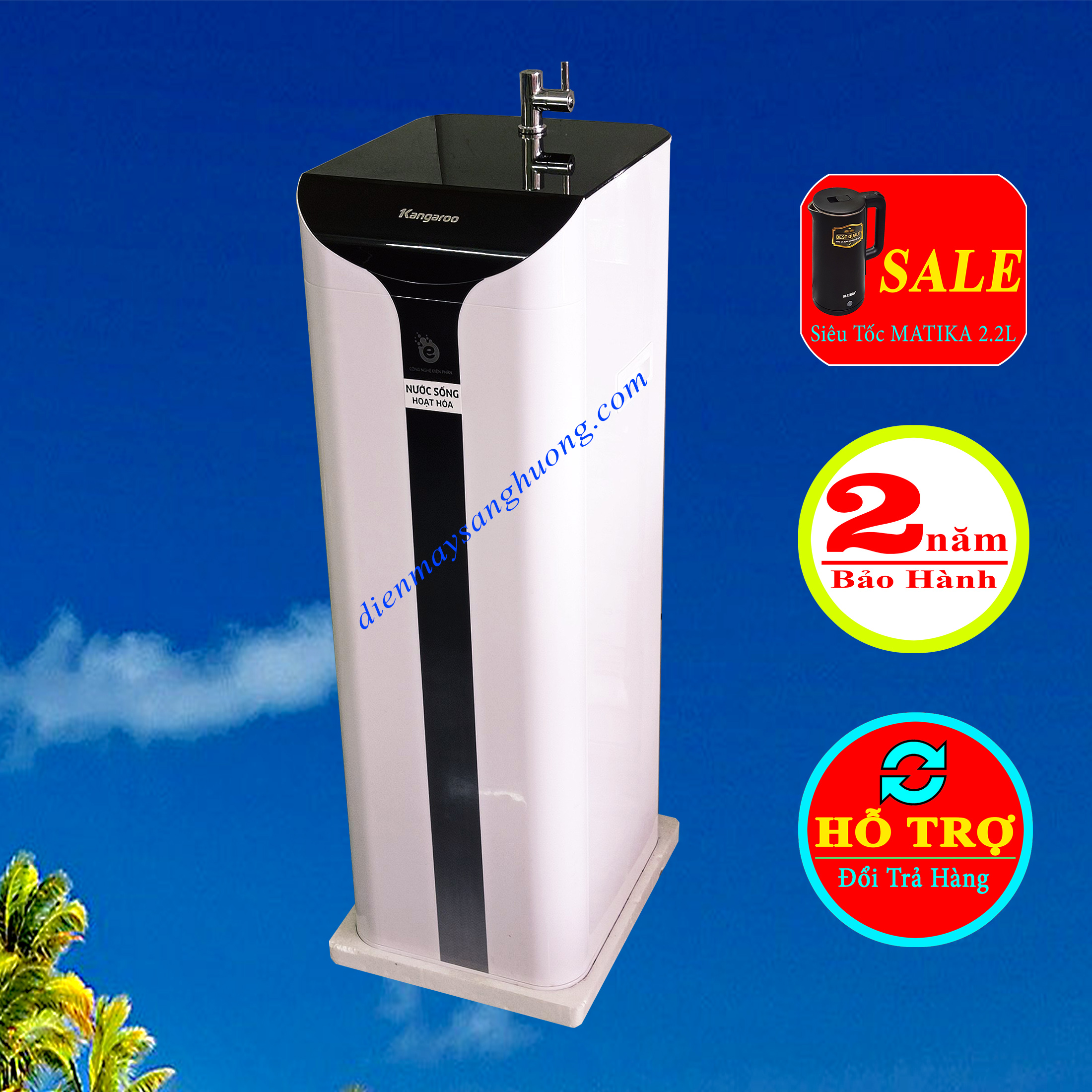 Máy Lọc Nước Kangaroo ion Kiềm Hydrogen KG100ES1